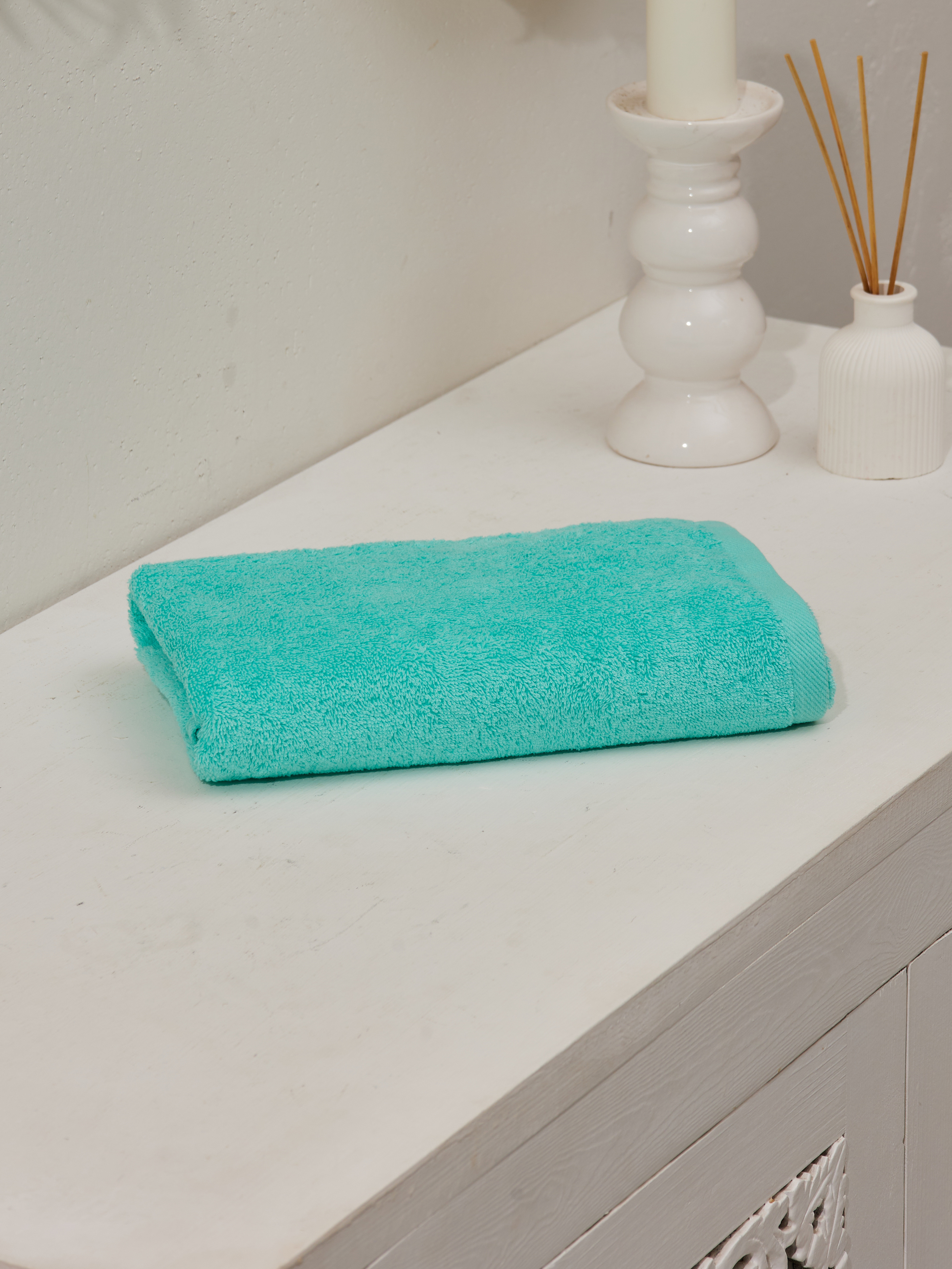 Изображение товара Полотенце для ванной Tac Comfort 70x140 см ментоловое махровое хлопковое