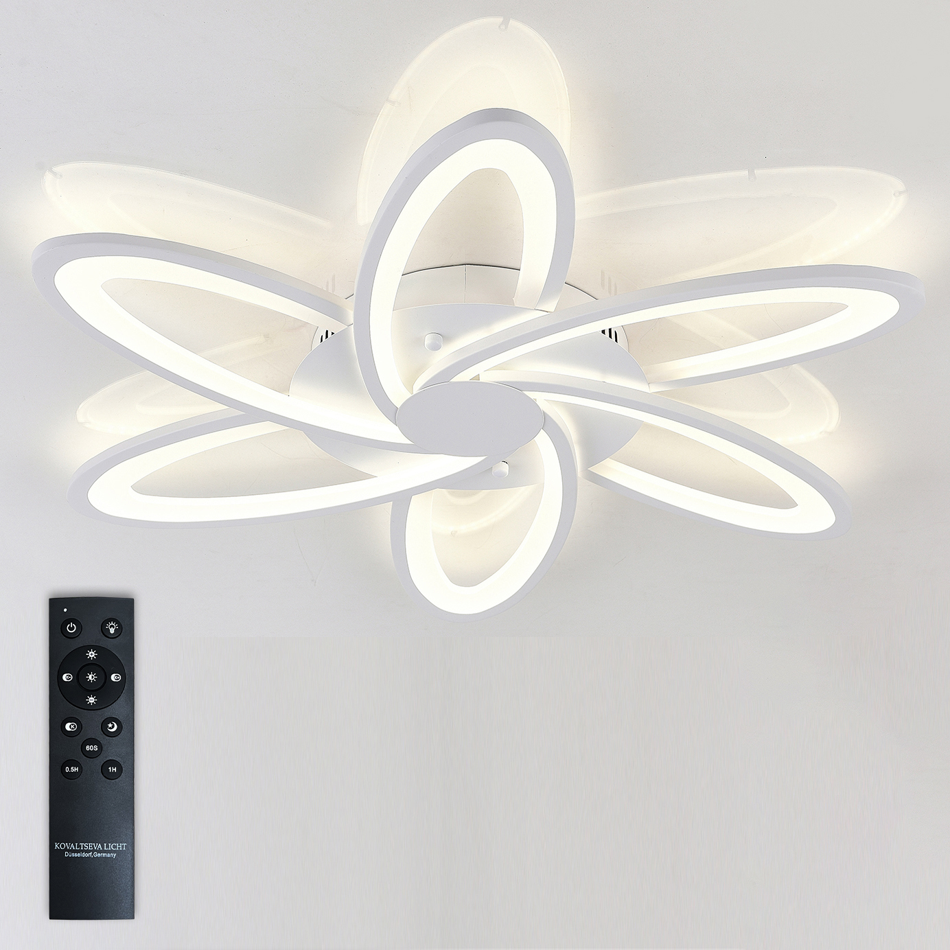 Изображение товара Люстра потолочная светодиодная Natali Kovaltseva 120W HIGH-TECH LED LAMPS 82008