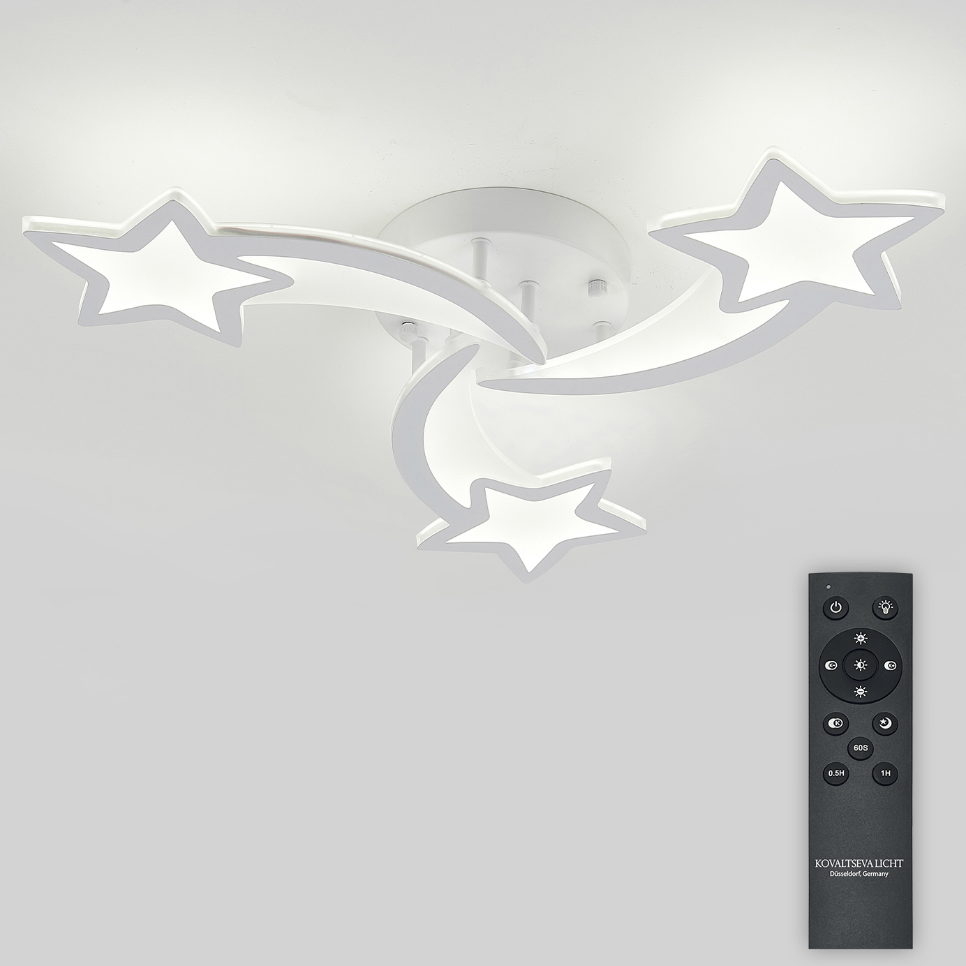 Изображение товара Люстра потолочная светодиодная Natali kovaltseva LED lamps 81402 с пультом управление