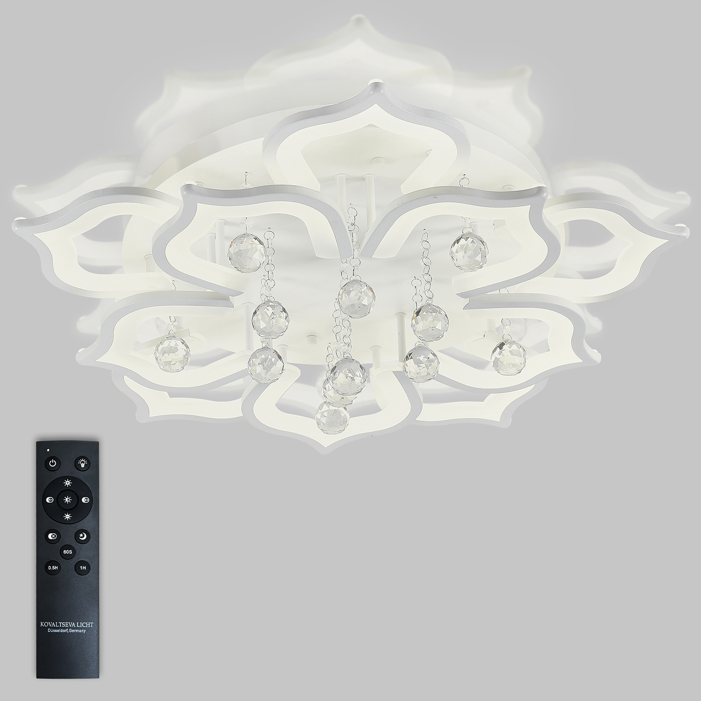 Изображение товара Люстра потолочная светодиодная Natali Kovaltseva 160W HIGH-TECH LAMPS 82029