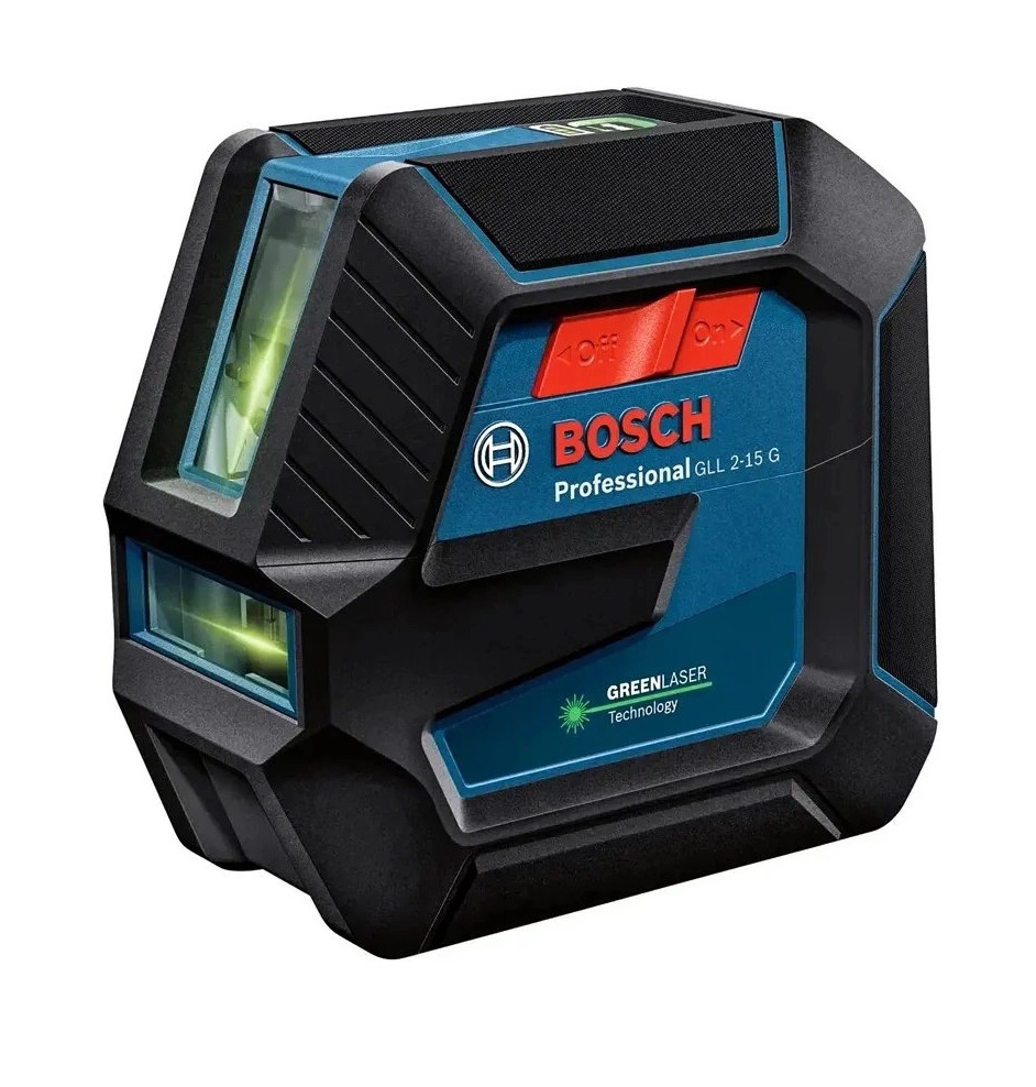 Изображение товара Лазерный уровень Bosch GLL 2-15G зеленый луч, 15 м, кейс