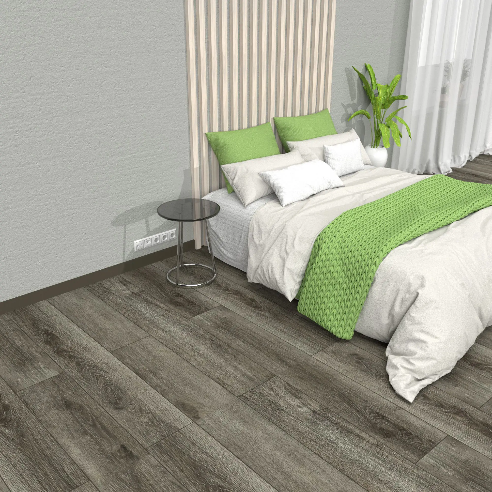 SPC плитка «Дуб Морейн» 33 класс 4 фаски толщина 3.5 мм 2.64 м² - 2