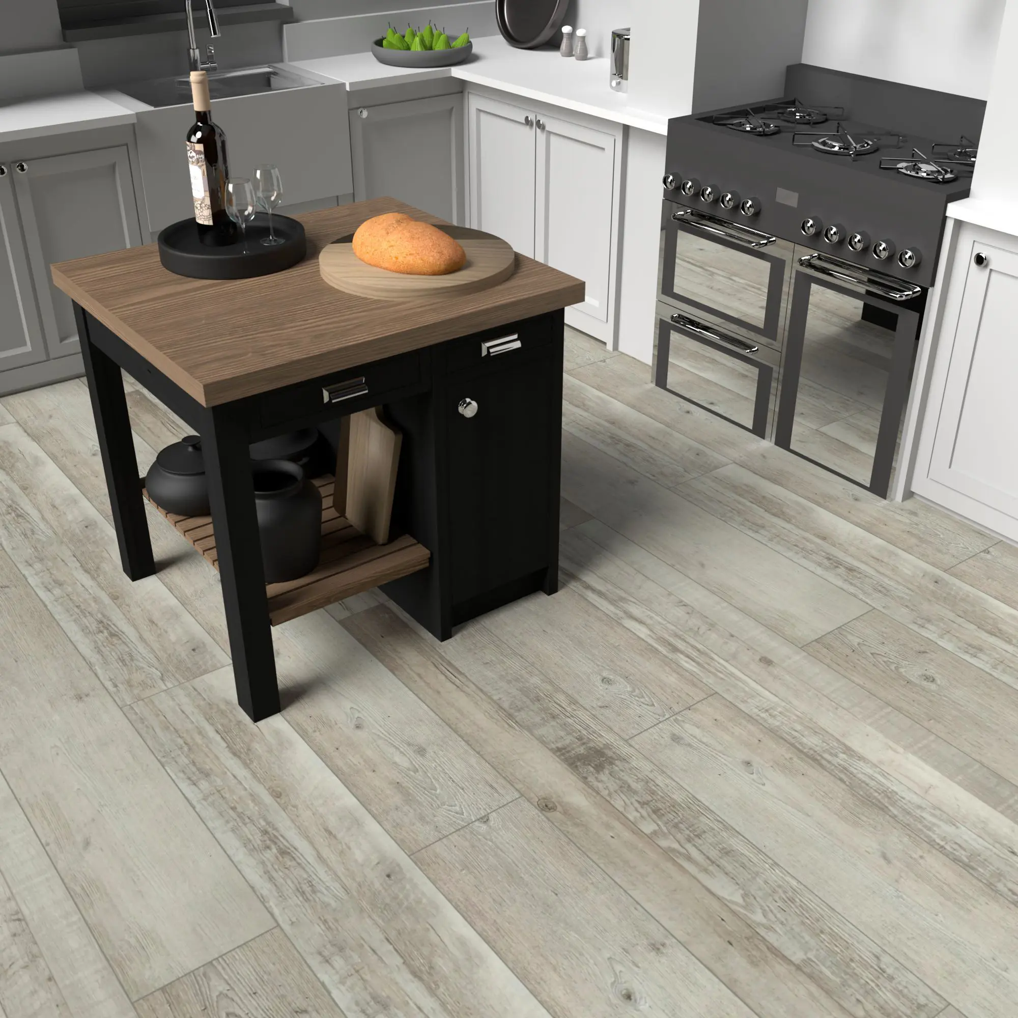 SPC плитка «Дуб Конгур» 43 класс 4 фаски толщина 5 мм 2.2 м²