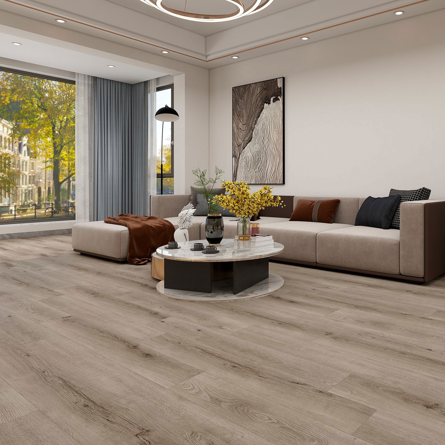 Изображение товара SPC плитка "Дуб Гилмор", 43 класс, замковое соединение, толщина 5 мм, Россия