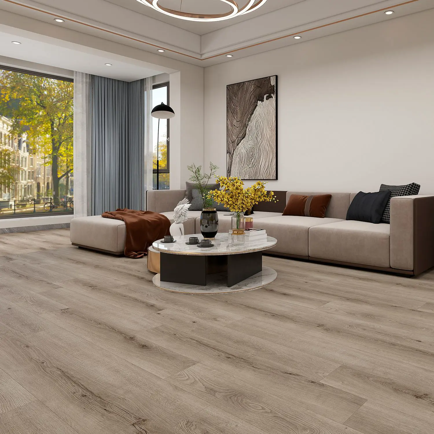 SPC плитка «Дуб Гилмор» 43 класс с фаской толщина 5 мм 2.442 м²