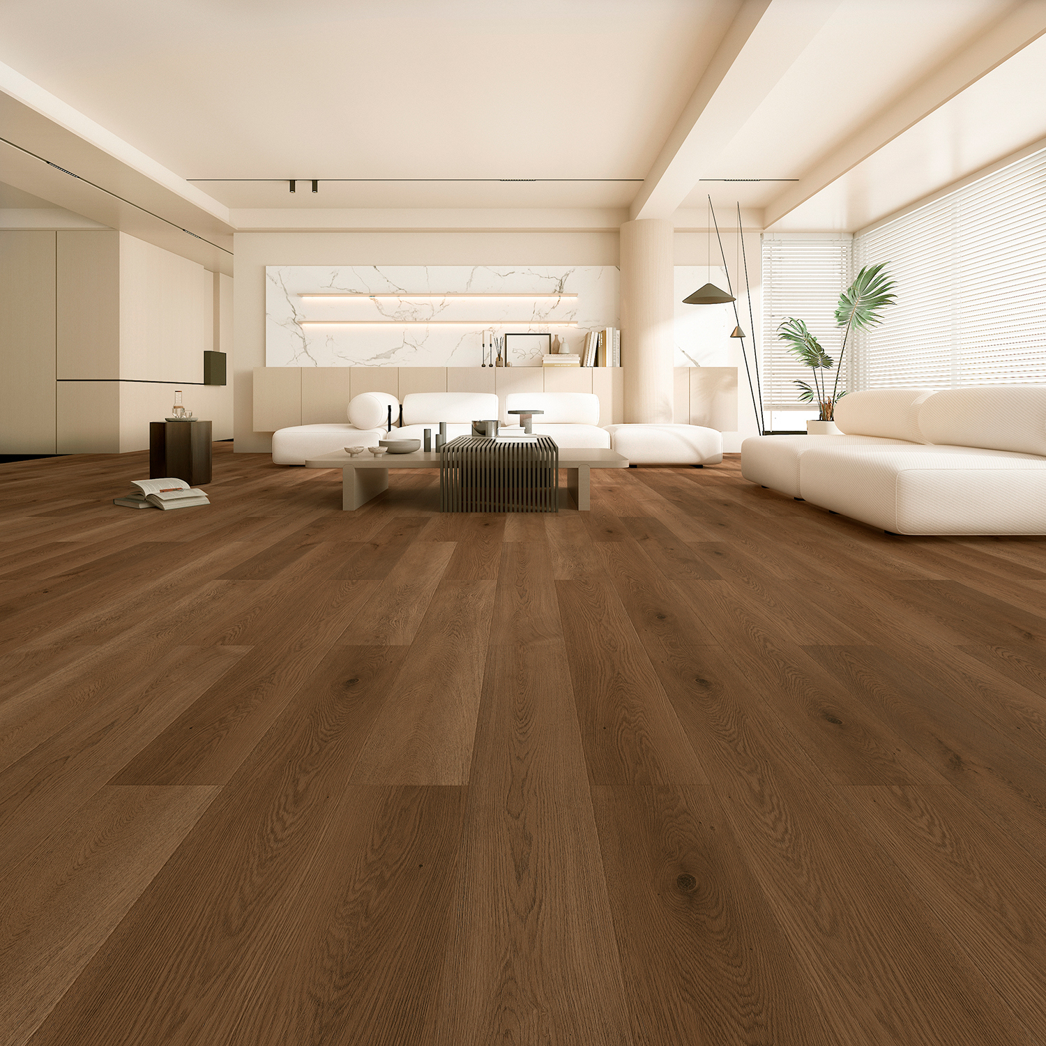 Изображение товара SPC плитка «Дуб Сандлер» 43 класс с фаской толщина 5 мм 2.525 м²