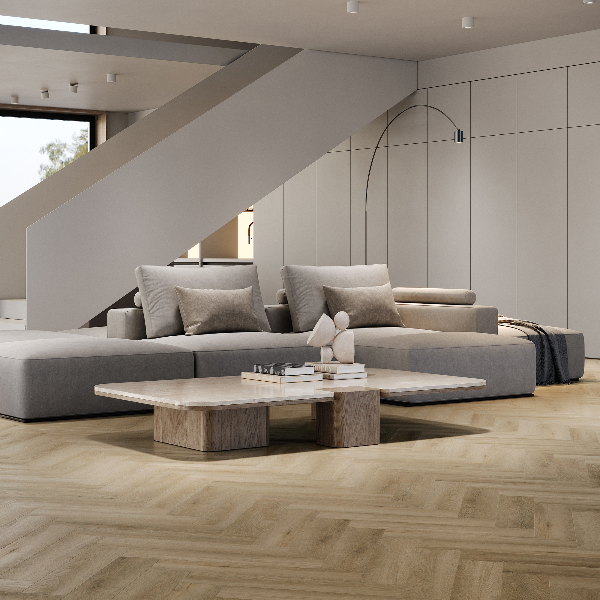 Изображение товара SPC плитка Хьюго класс 43 толщина 4 1.362 м² 4 фаски