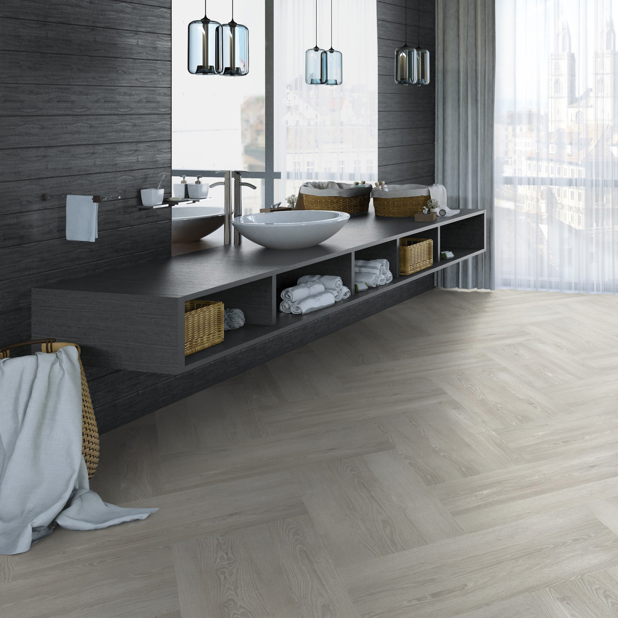 Изображение товара ПВХ плитка Tarkett Jazz Duke 41 класс толщина 2.1 мм 2.5 м²