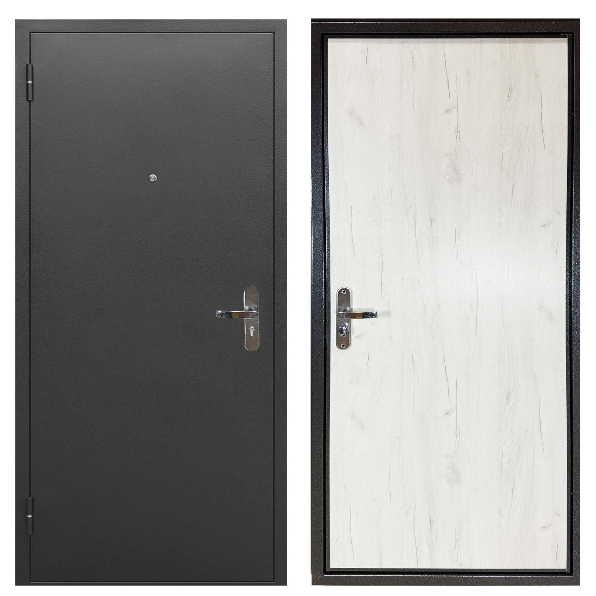 Изображение товара Входная дверь Foreman Ф-01 левый 205x86см цвет антик серебро/дуб крафт