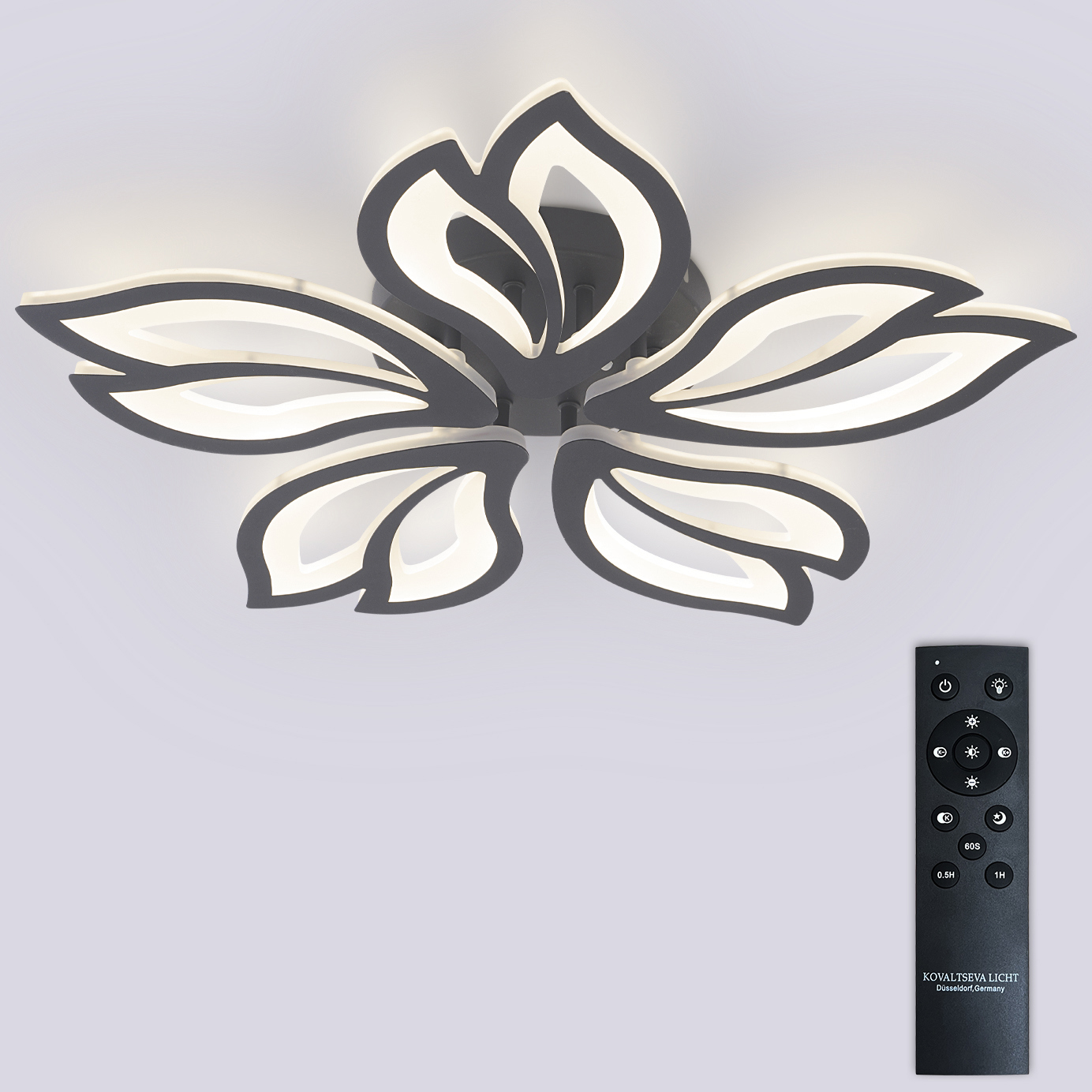 Изображение товара Люстра потолочная светодиодная Natali Kovaltseva Fortuna с регулировкой пультом