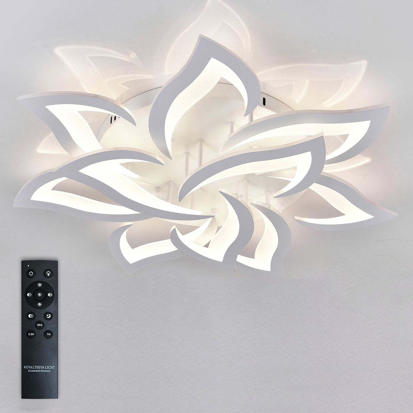 Изображение товара Люстра потолочная светодиодная Natali Kovaltseva Lamps 81224 с пультом управление