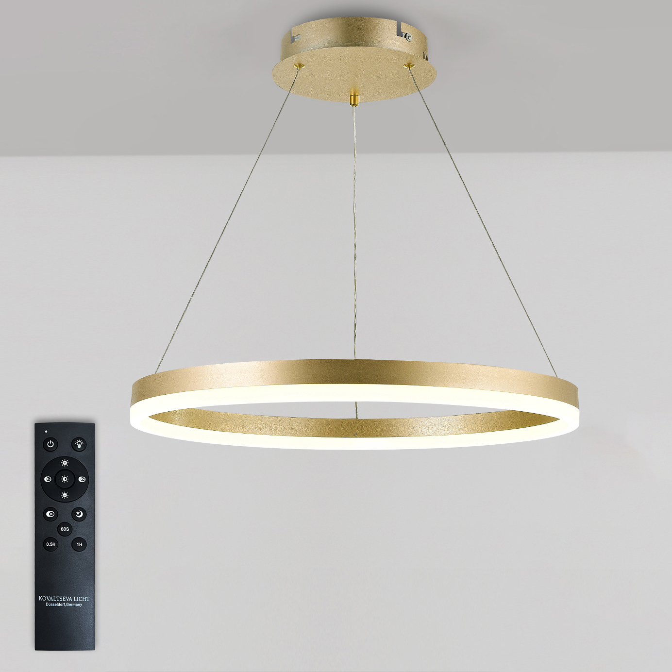 Изображение товара Современная подвесная люстра NATALI KOVALTSEVA OREOL LED 81296 с пультом и регулируемым светом