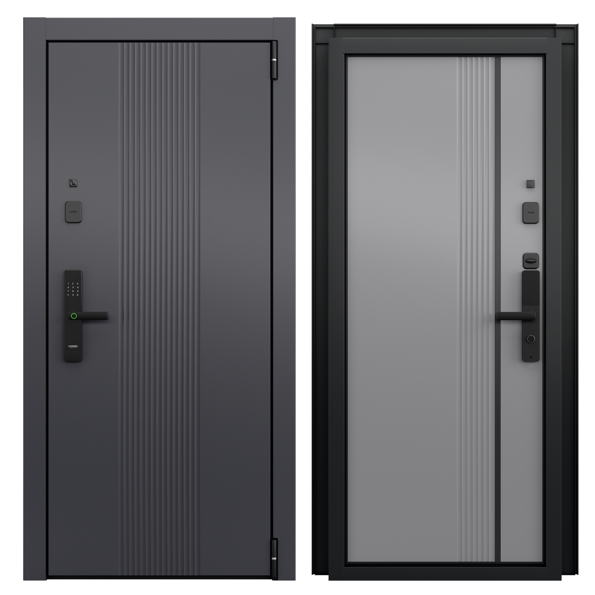 Изображение товара Входная дверь Torex Белла-8 Правый 205x95см Оскуро/Гриджио