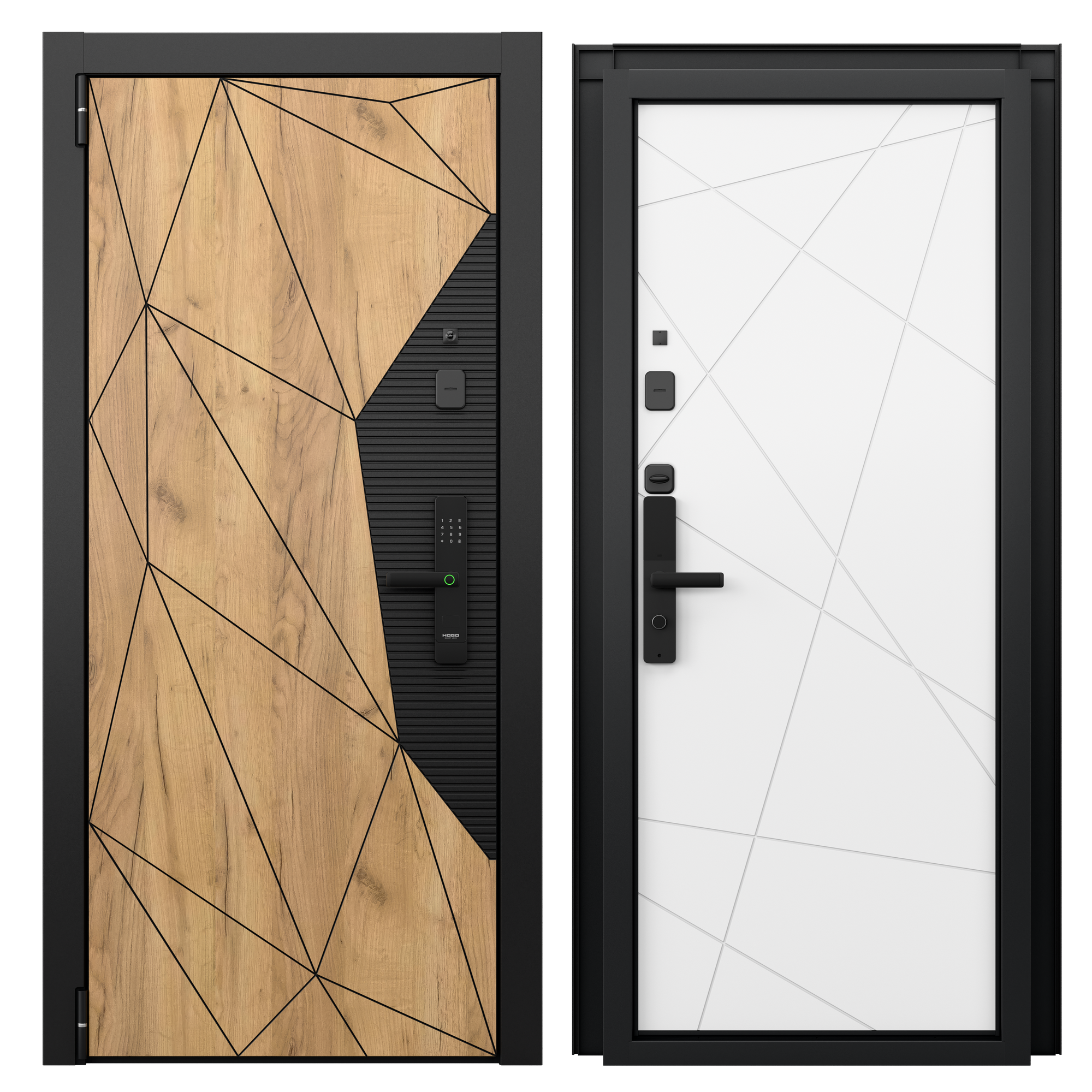 Изображение товара Входная дверь Torex Белла-3 левый 205x86см цвет дуб крафт золотой/бьянко