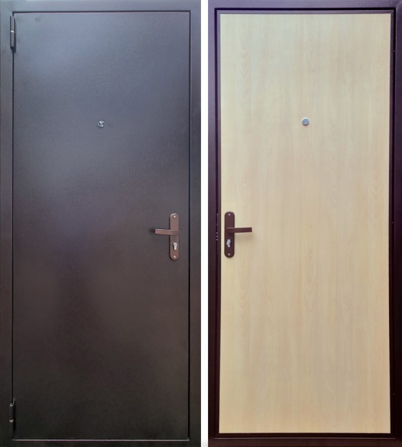 Изображение товара Входная дверь Rex Эконом Левый 205х96 см Медно-ант曰ик / Ясень светлый