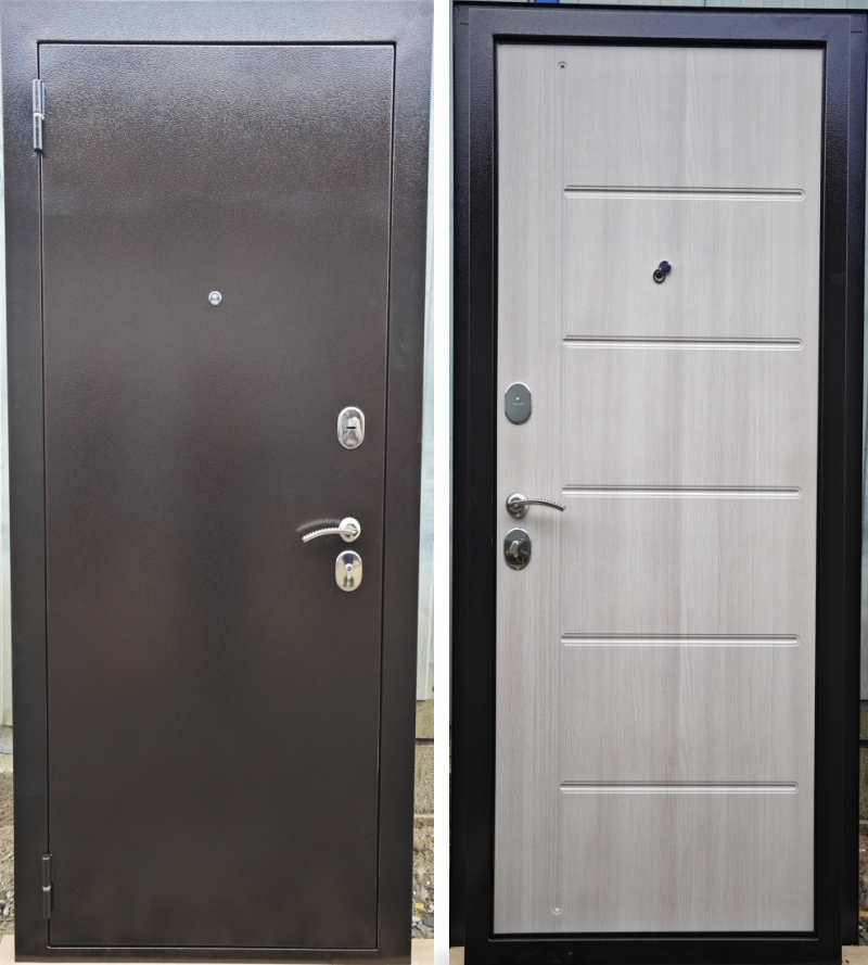 Изображение товара Входная дверь Rex Комфорт левый 205x96см цвет антик медь/экодуб