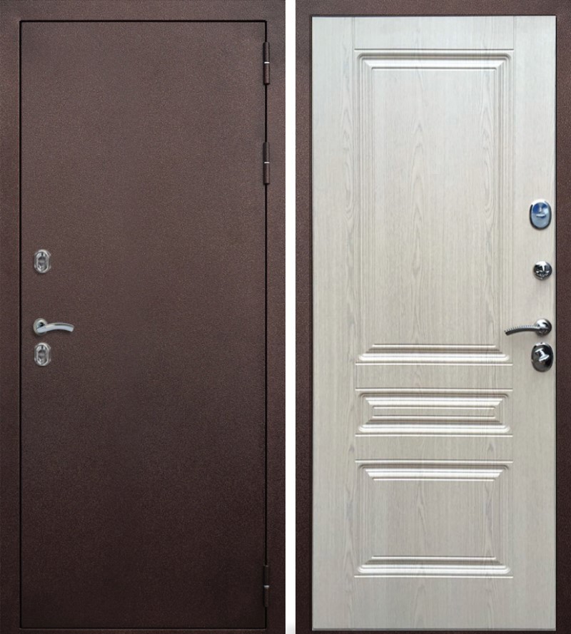 Изображение товара Р Rex Термо — входная дверь, правый откр., 205x88 см, Антик Медь/Алмон 25