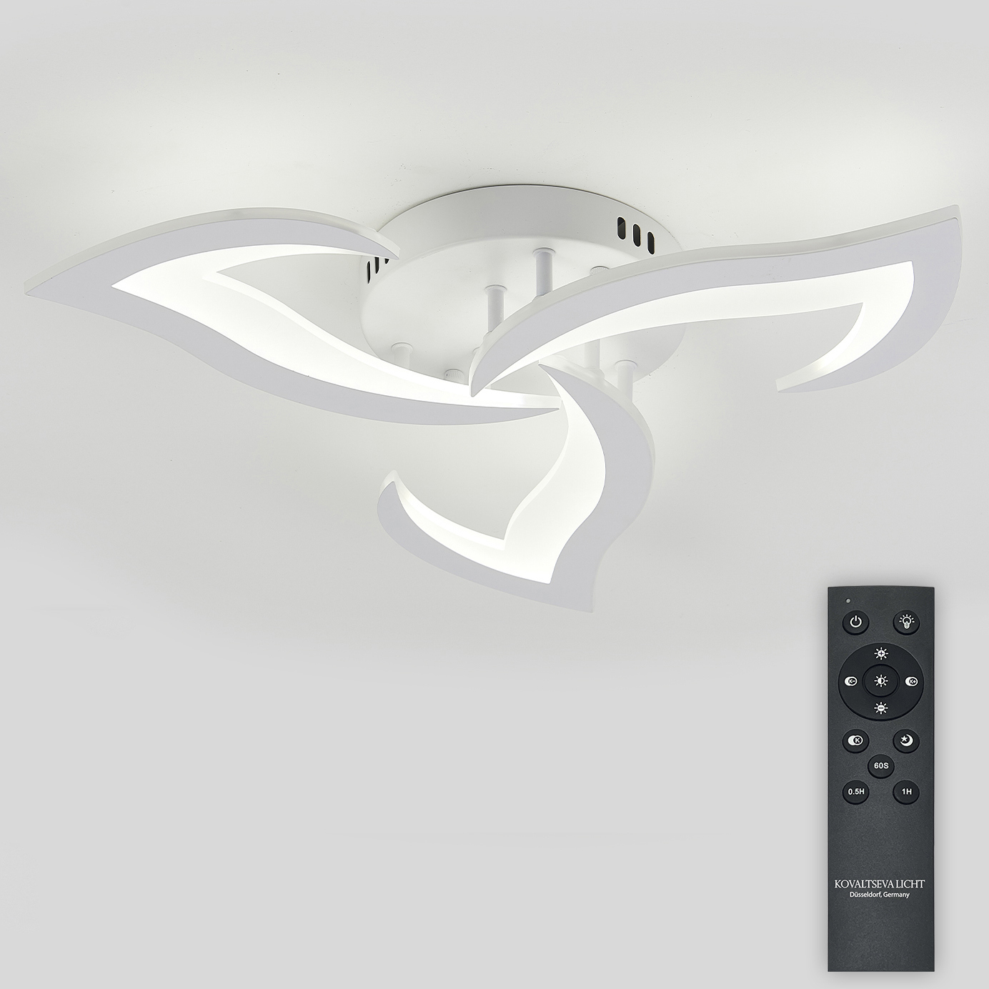 Изображение товара Люстра потолочная светодиодная Natali Kovaltseva lamps 81401 с пультом регулировки