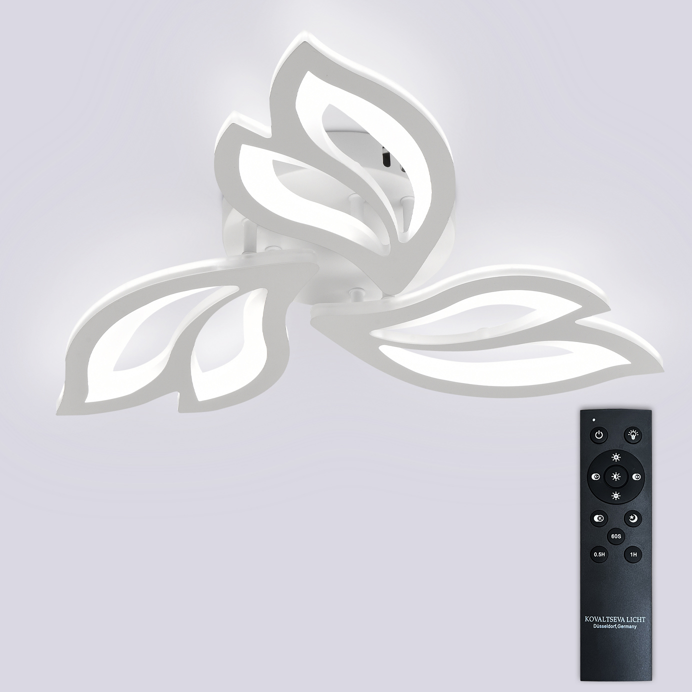 Изображение товара Люстра потолочная светодиодная Natali Kovaltseva lamps 81426 с пультом управления 14 м² регулируемый белый свет цвет белый