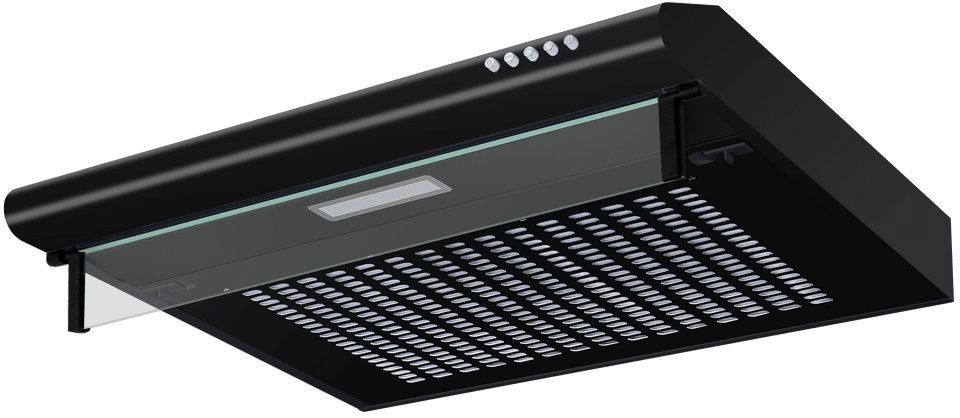 Изображение товара Встраиваемая вытяжка Maunfeld 60 см черная для кухни