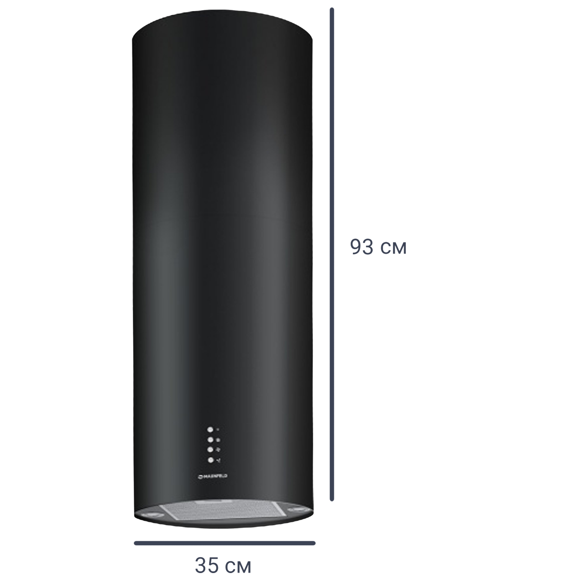 Изображение товара Вытяжка цилиндрическая Maunfeld Lee Wall 35 см цвет чёрный