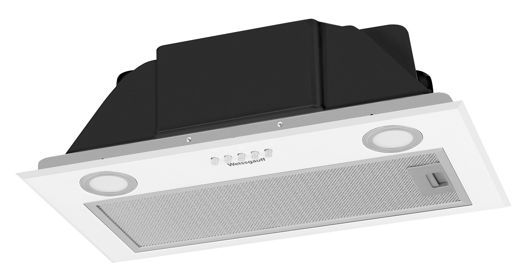 Изображение товара Встраиваемая вытяжка Weissgauff BOX 900PB WH 60 см белый высокой мощности