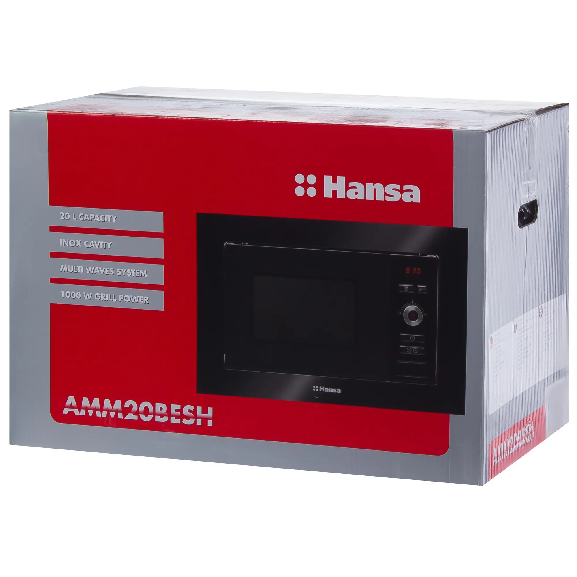 Микроволновая печь Hansa AMM20BESH встраиваемая 20 л 59.5x34.3x38.8 см механическое управление цвет чёрный - 10