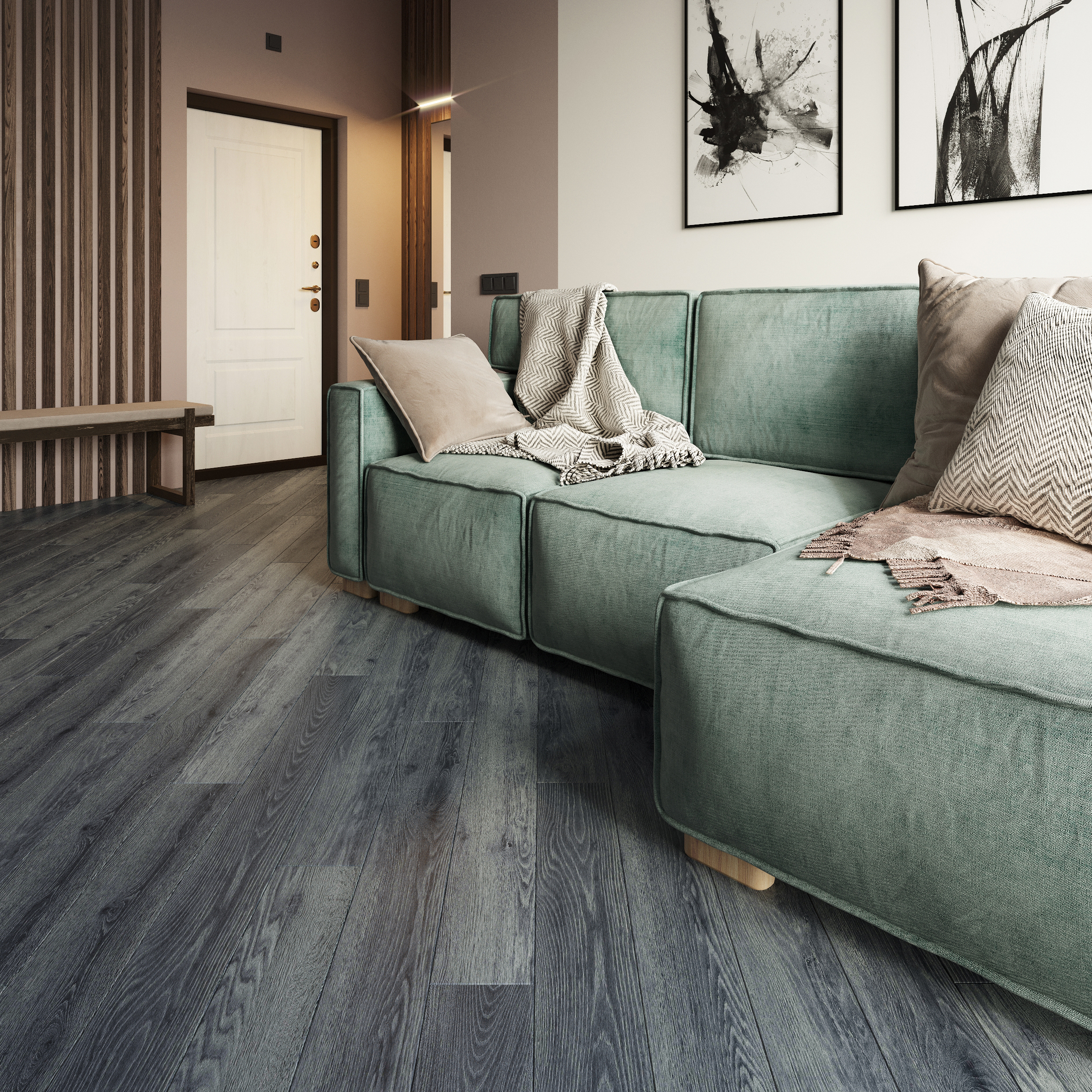 Изображение товара SPC плитка AlixFloor City Line Дуб кенийский серый 5 мм 2.01 м2