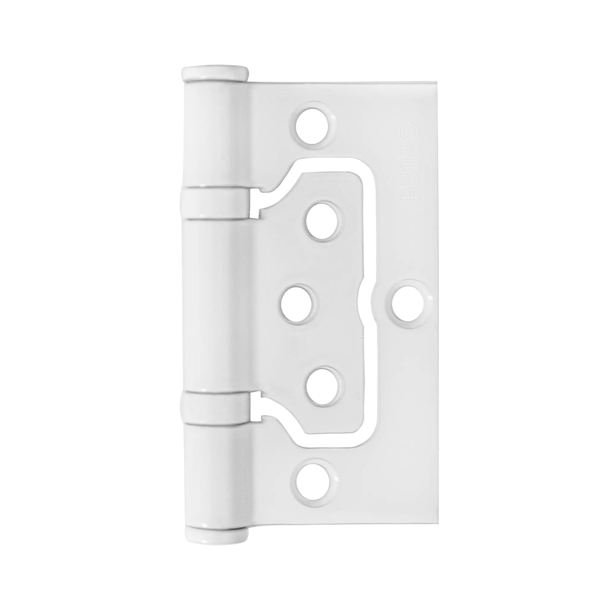 Петля бабочка без врезки Punto 75x60x2.5 мм сталь цвет белый