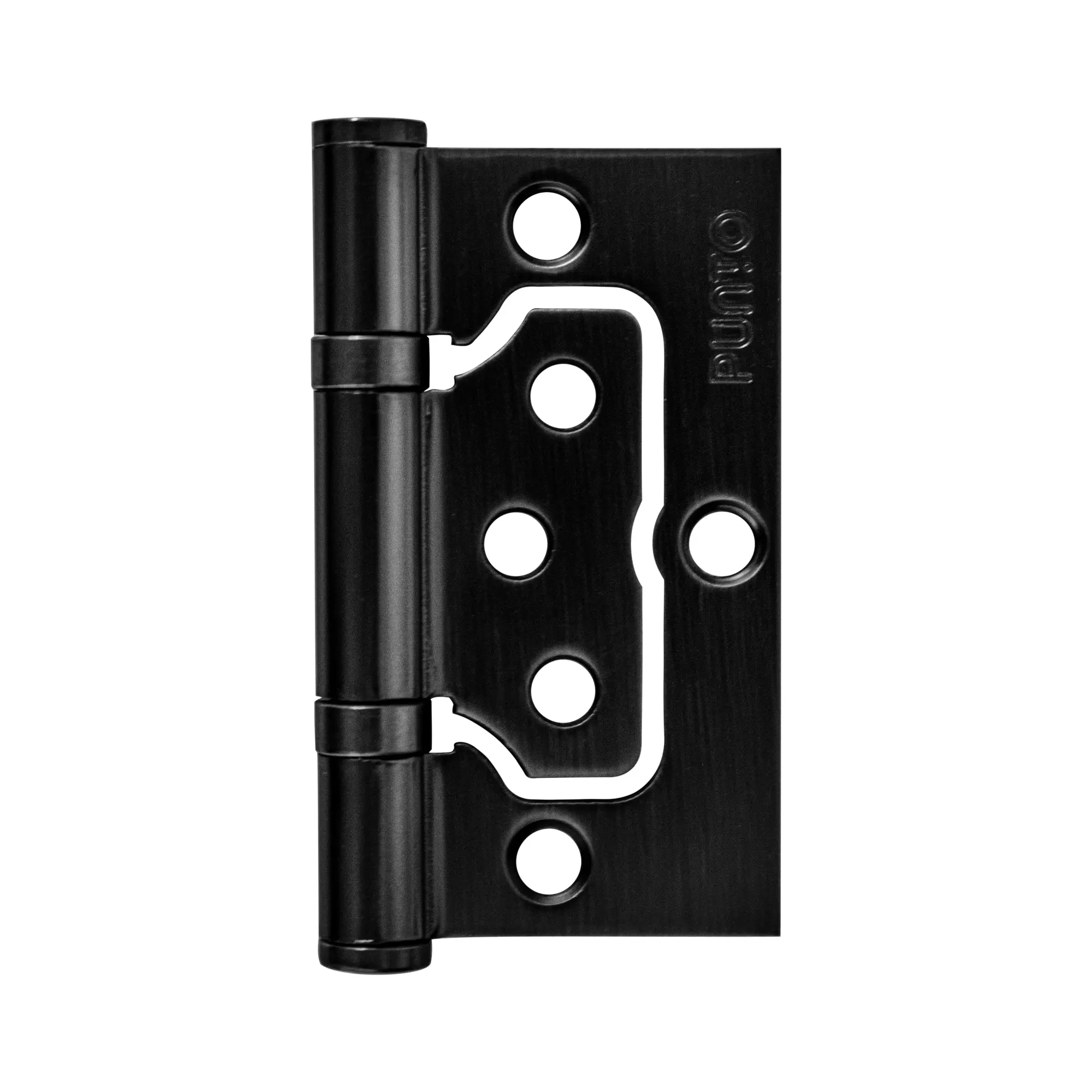 Петля бабочка без врезки Punto 75x60x2.5 мм сталь цвет черный