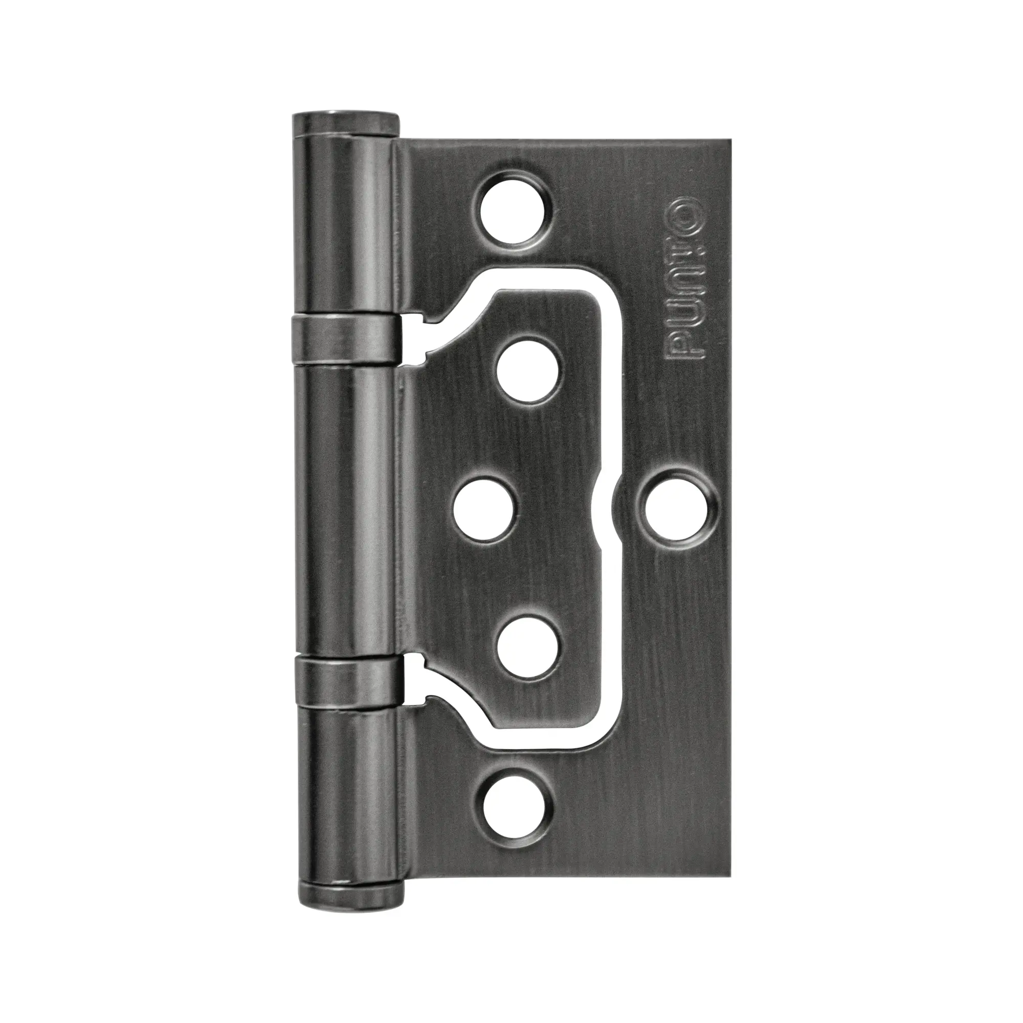 Петля бабочка без врезки Punto 75x60x2.5 мм сталь цвет графит