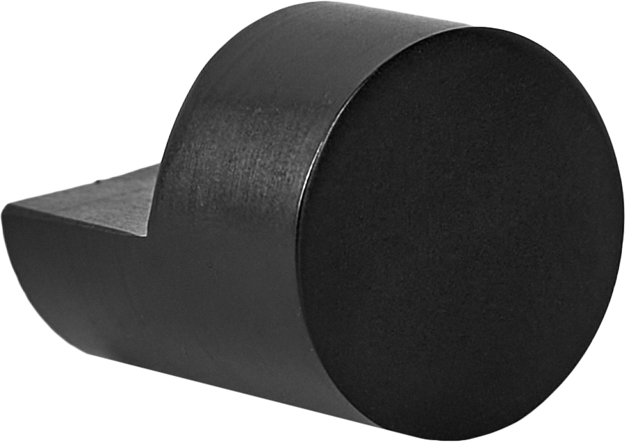 Изображение товара Мебельная ручка-кнопка Inspire 21.7 мм черный анодированный алюминий