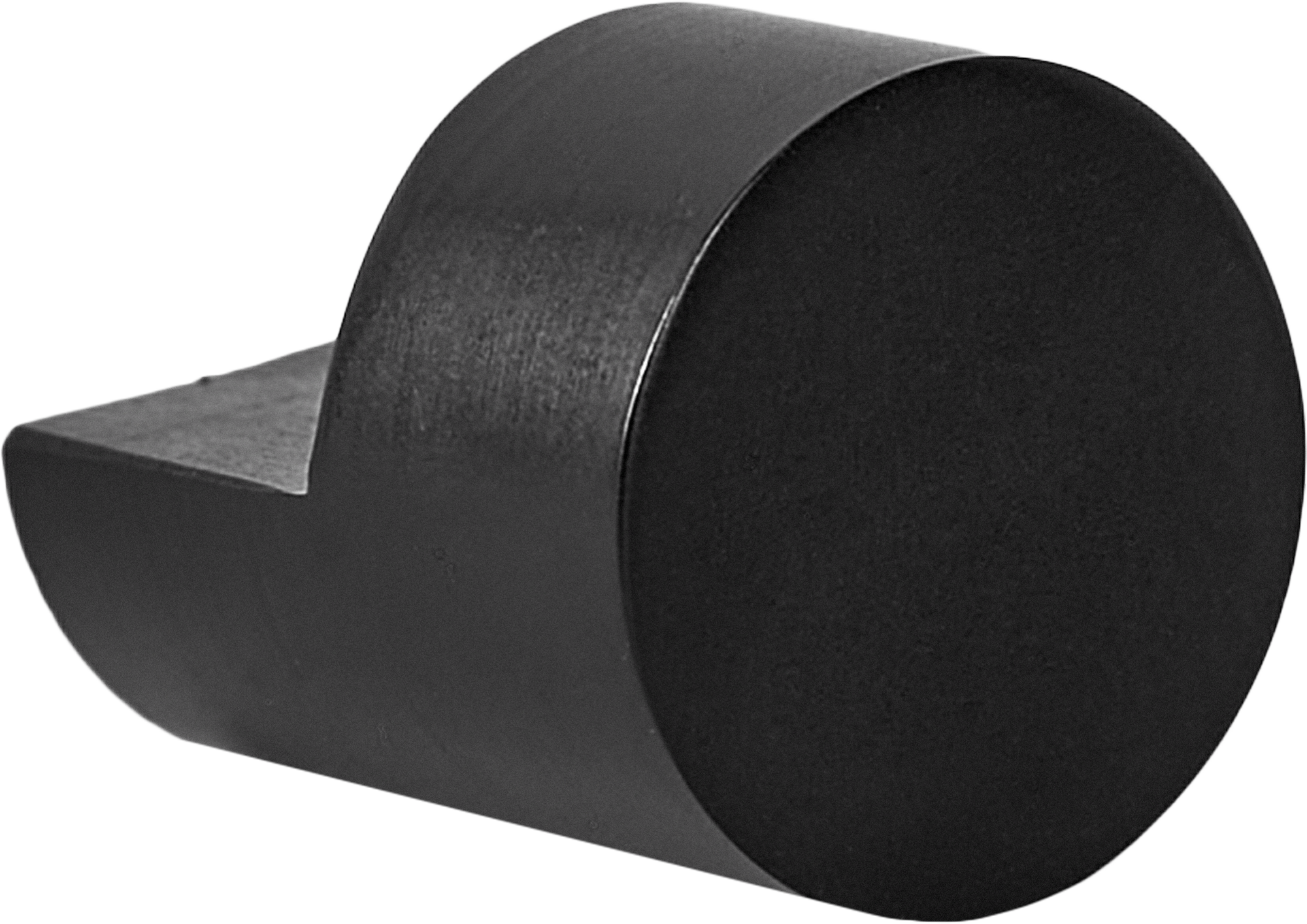 Мебельная ручка-кнопка 21.7 мм цвет матовый черный