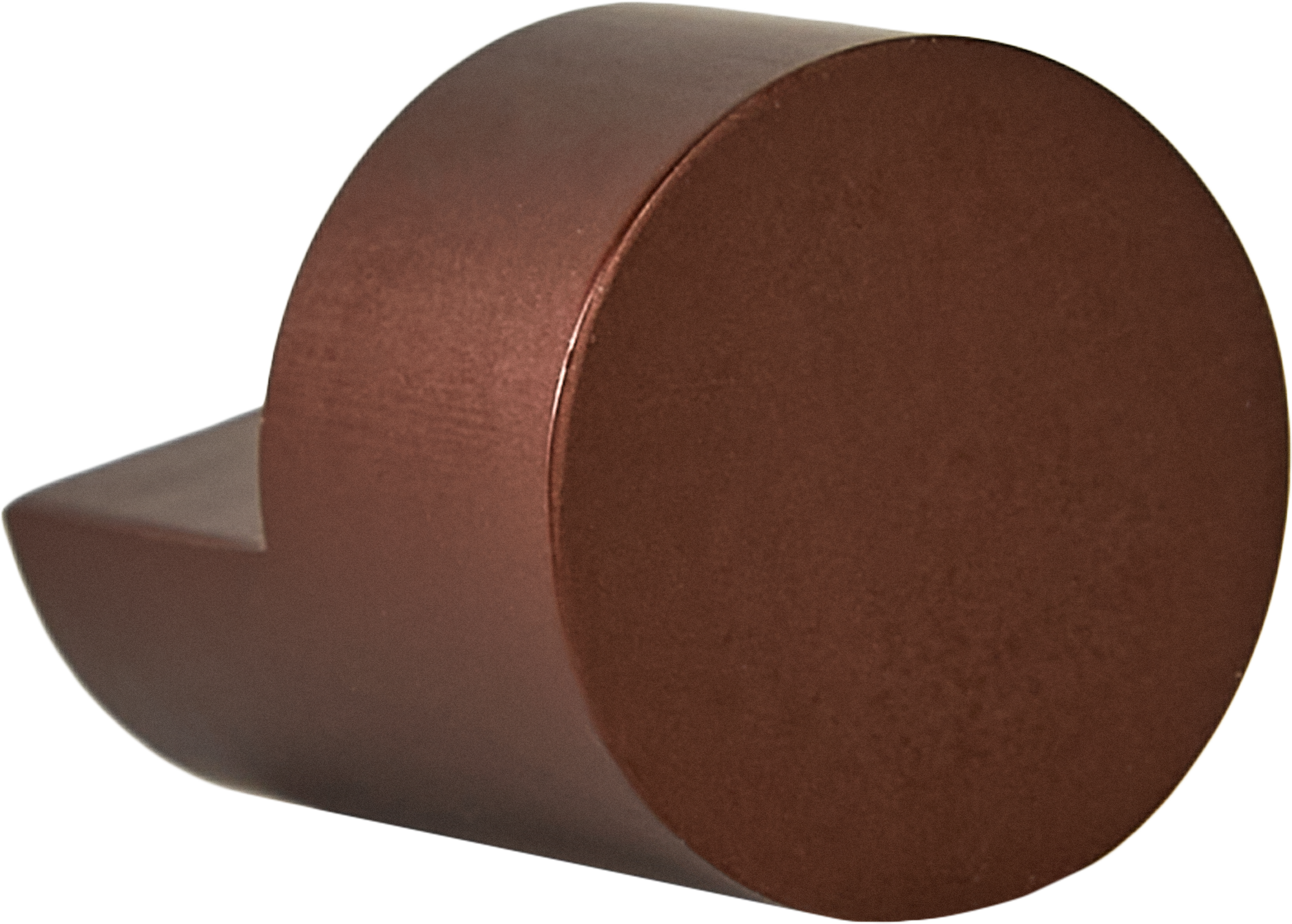 Изображение товара Мебельная ручка-кнопка коричневая бронза 21.7 мм легкая и надежная