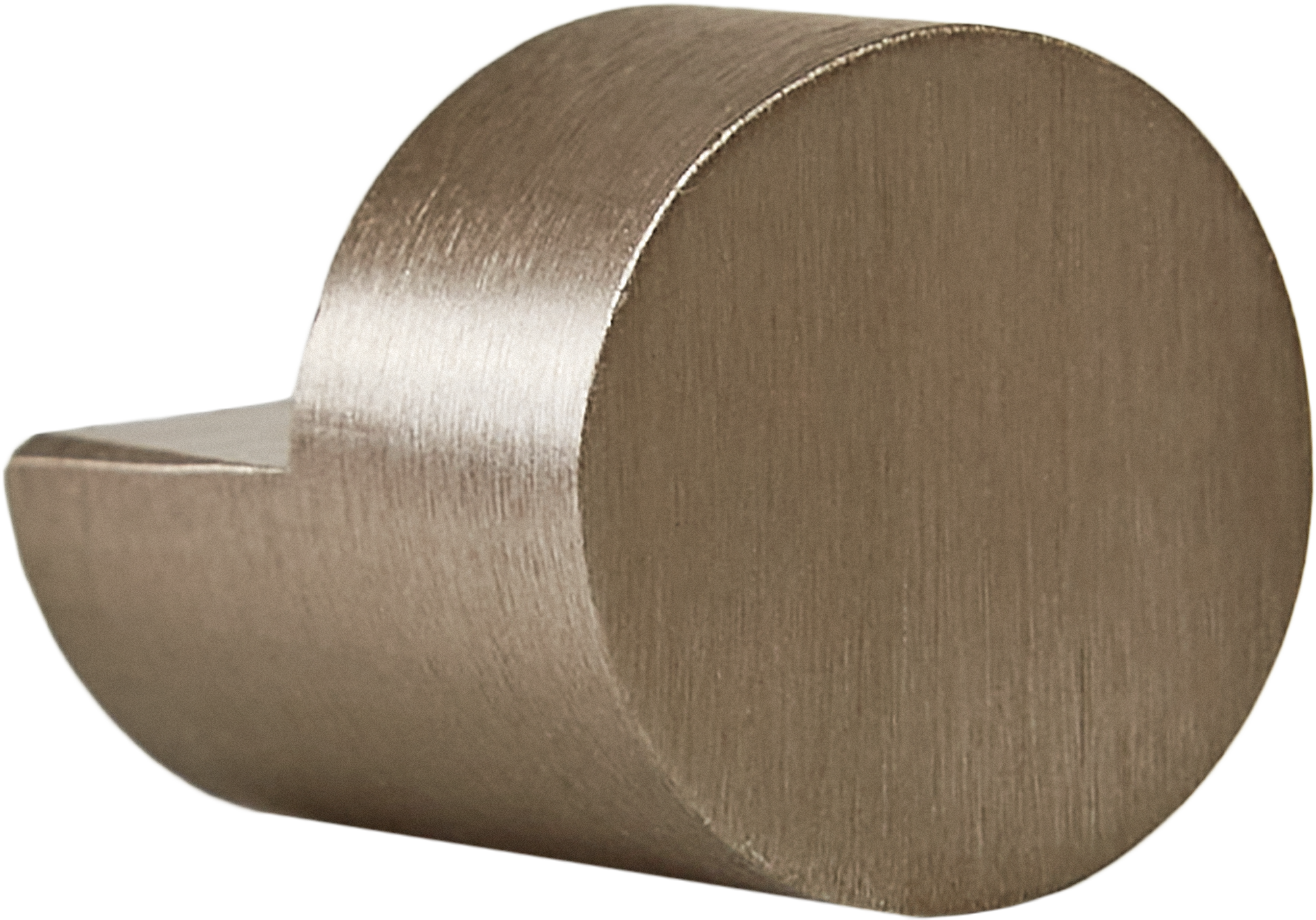 Мебельная ручка-кнопка 21.7 мм цвет серебро