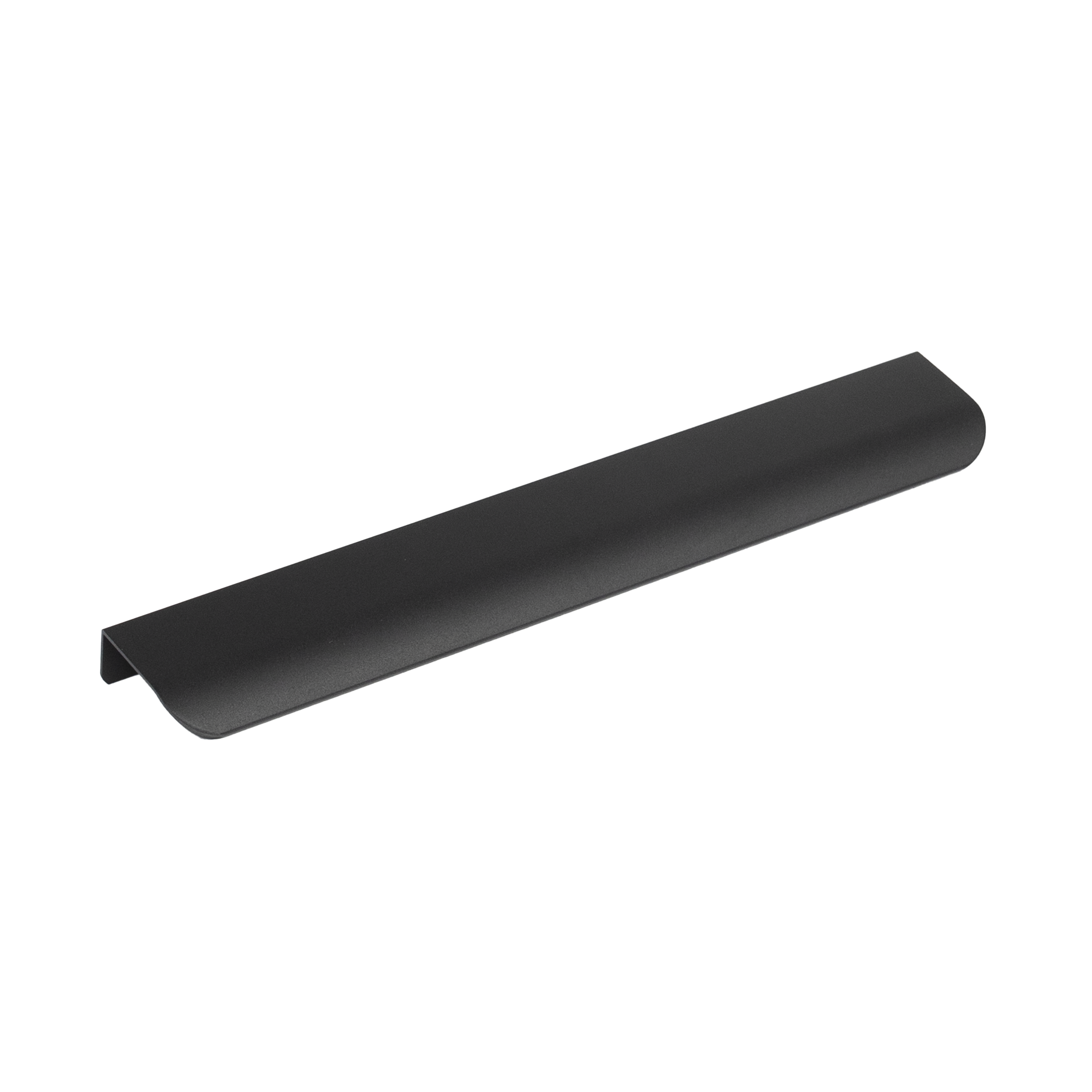 Изображение товара Мебельная ручка профиль матовый черный 224 мм для шкафов Лион