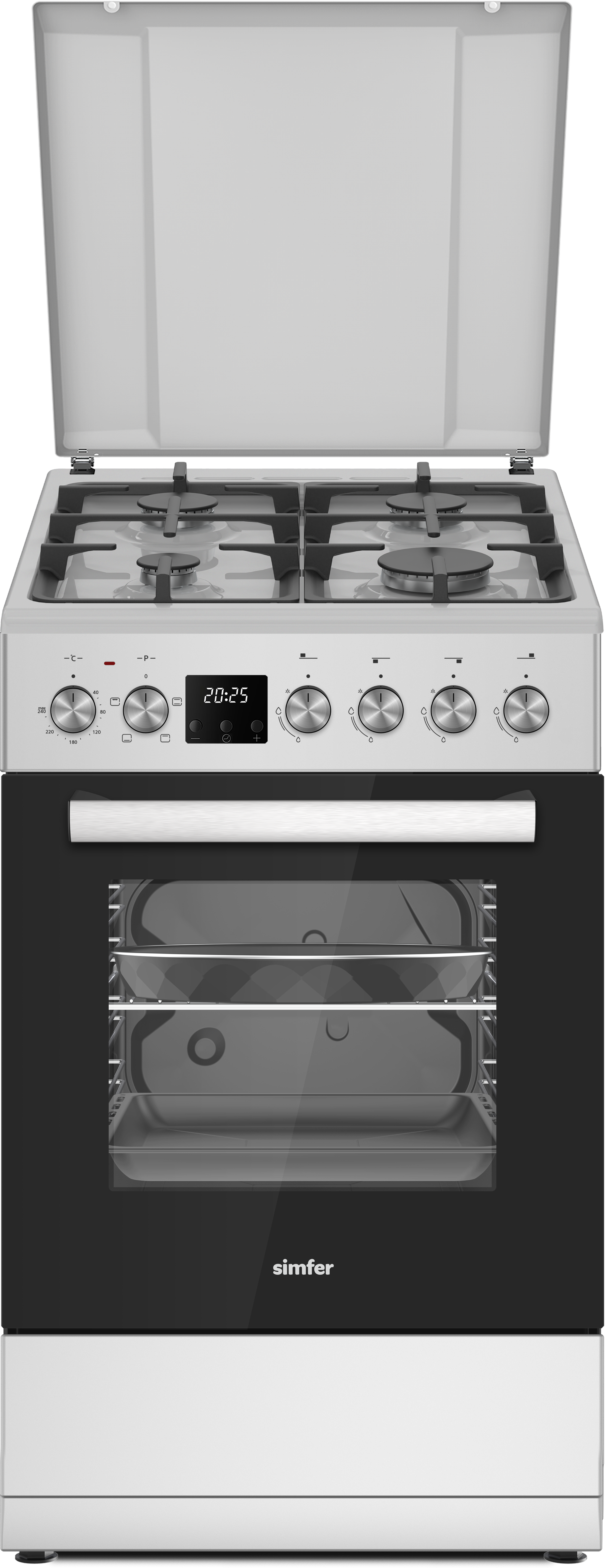 Изображение товара Плита Simfer F56MG45025 61x86x49.8 см цвет нержавеющая сталь