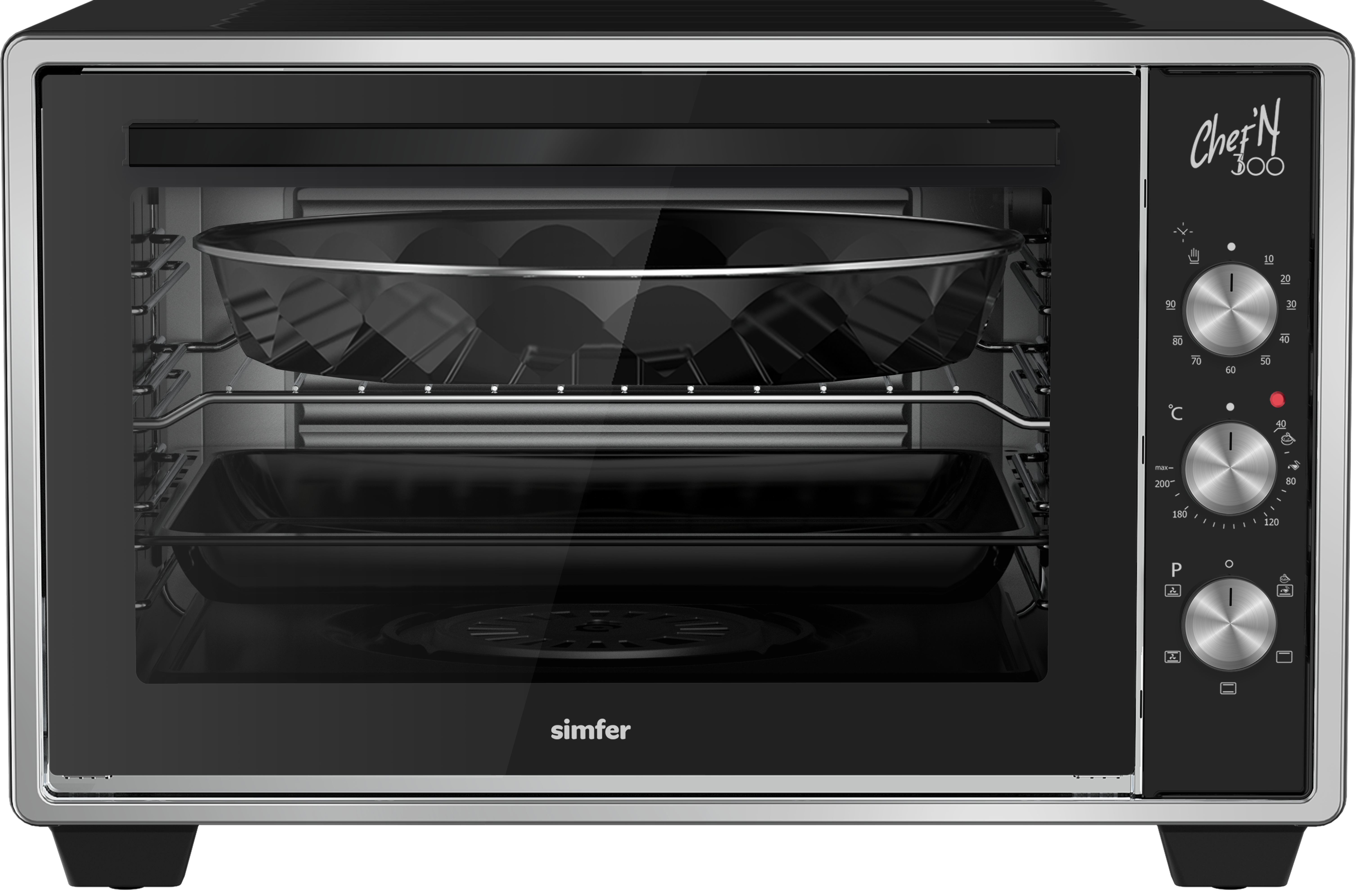 Изображение товара Электропечь Simfer M30B25 1300 Вт с 5 режимами и механическим управлением