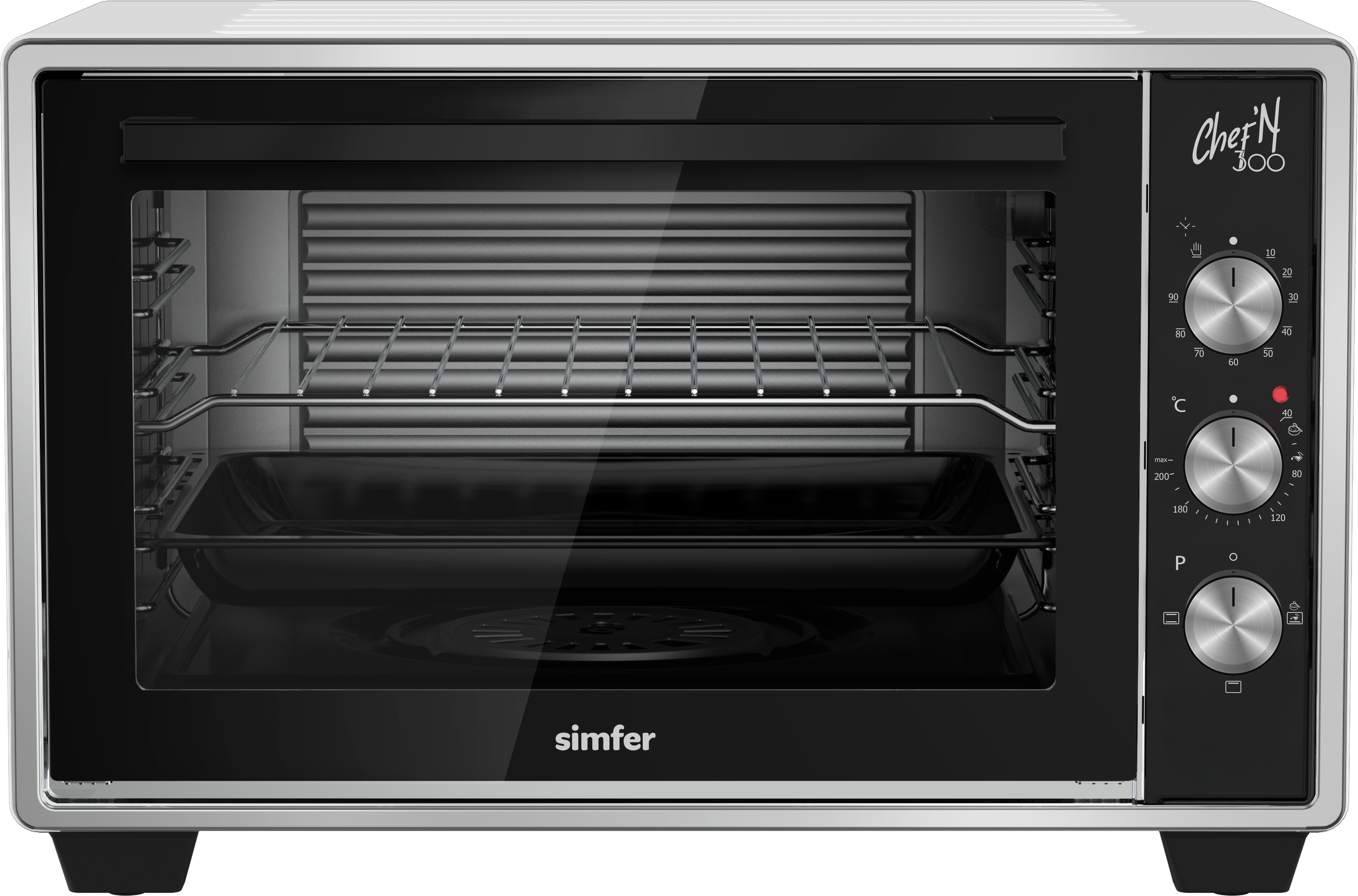 Изображение товара Электропечь Simfer M30W03 1300 Вт 30л белая компактная духовка