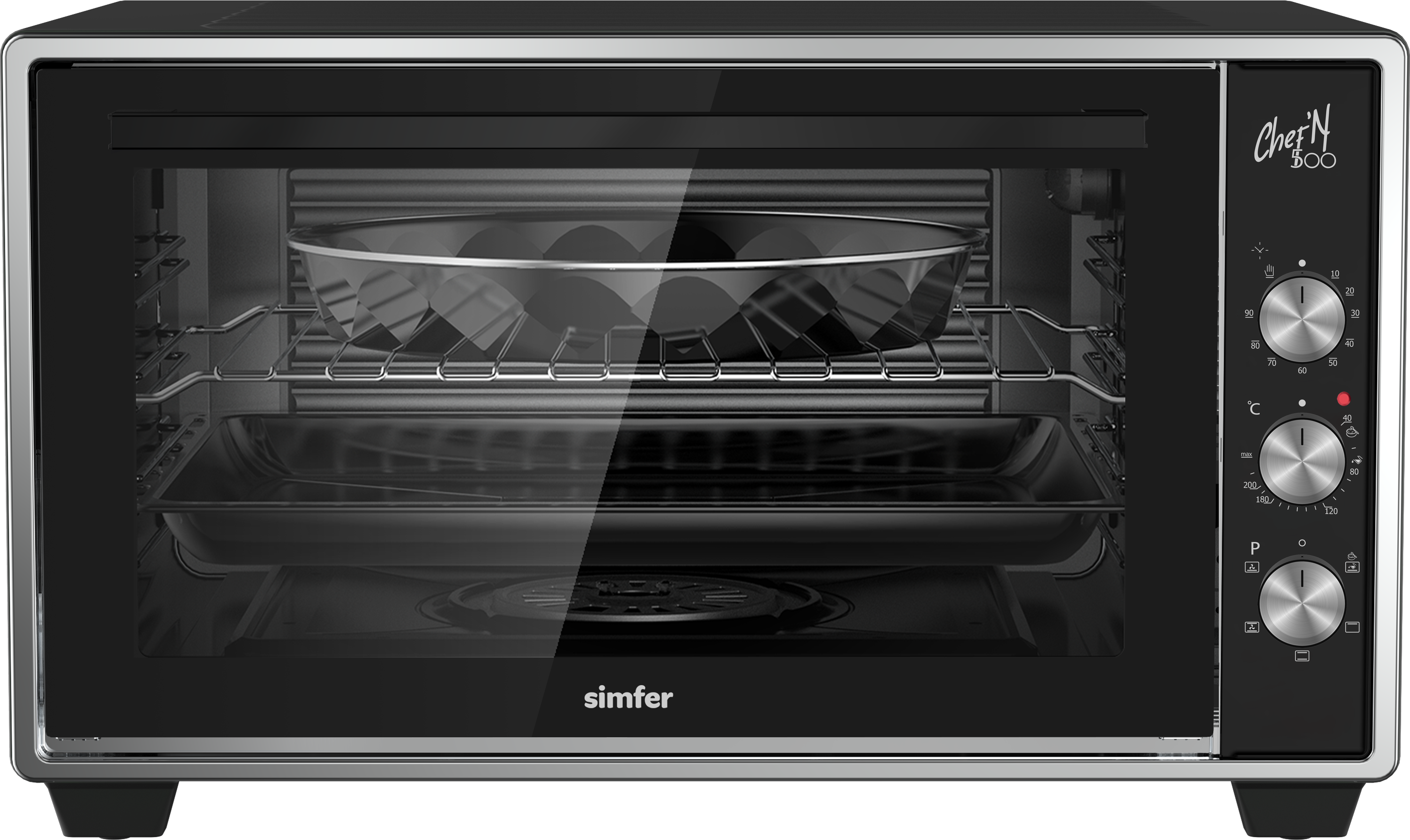 Изображение товара Электропечь 1400 Вт Simfer M50B05 45.5x55.5x36.5 см цвет черный