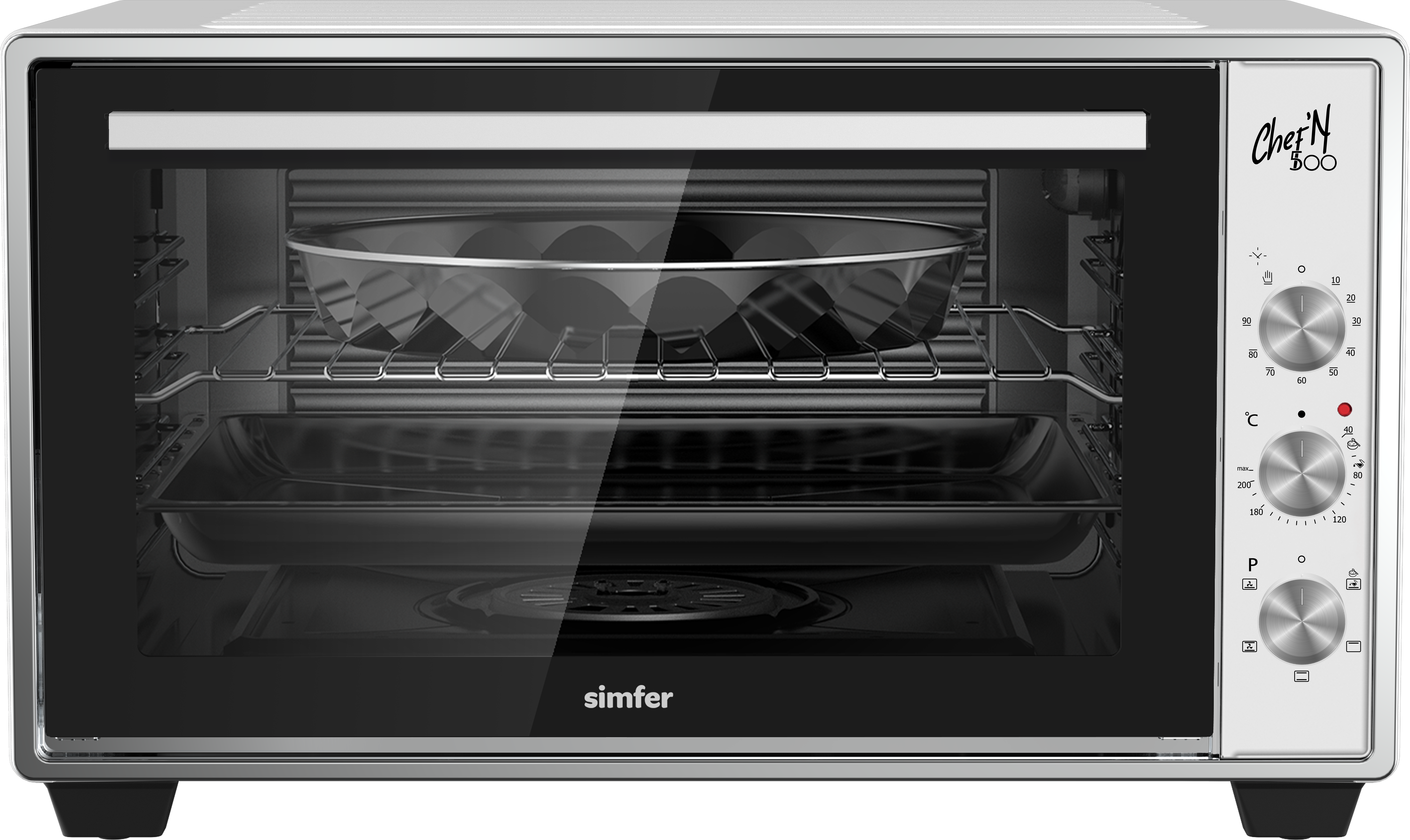 Изображение товара Электропечь 1400 Вт Simfer M50W05 45.5x55.5x35.5 см цвет белый