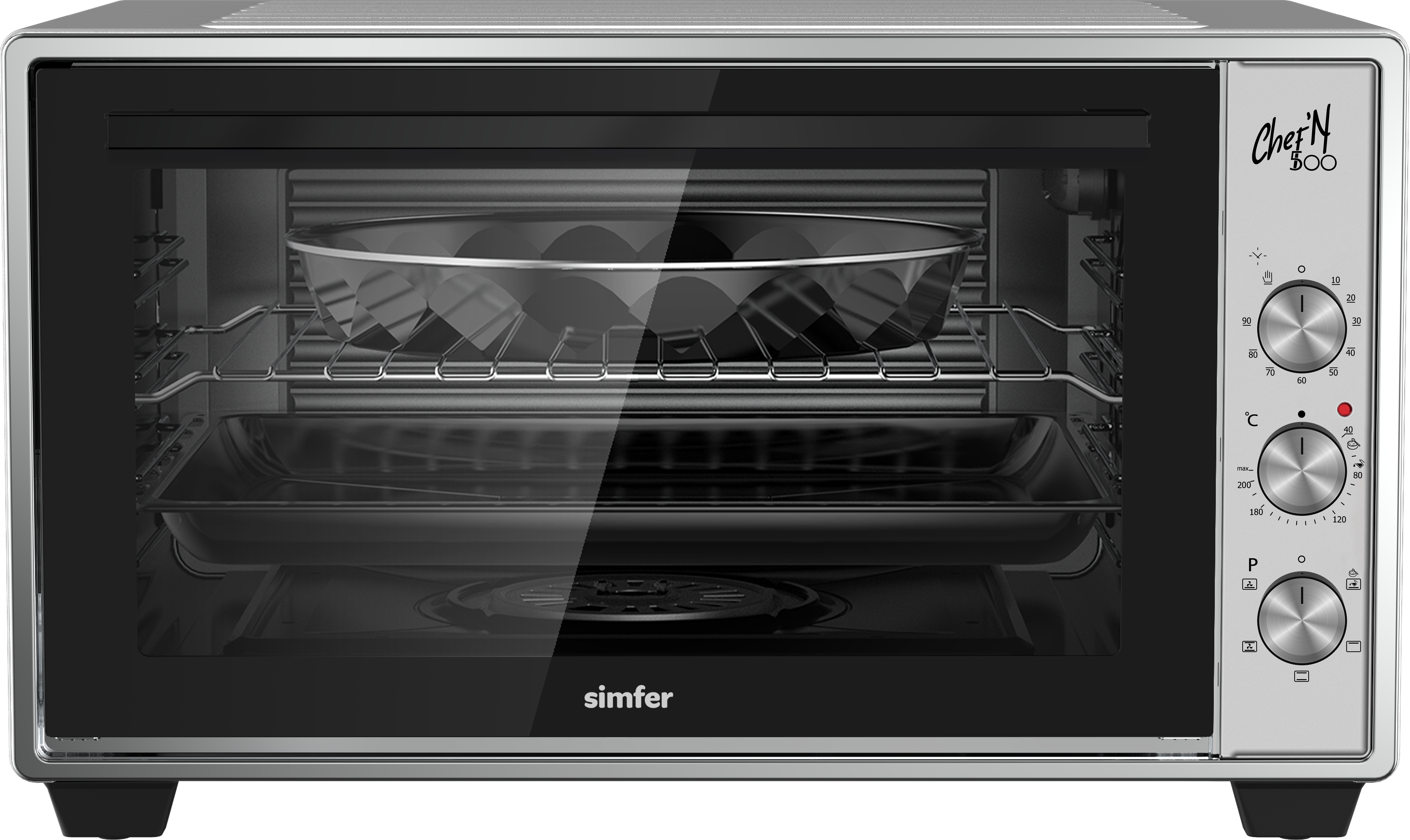 Изображение товара Электропечь SIMFER M50C05 1400 Вт 50 л с подсветкой и таймером