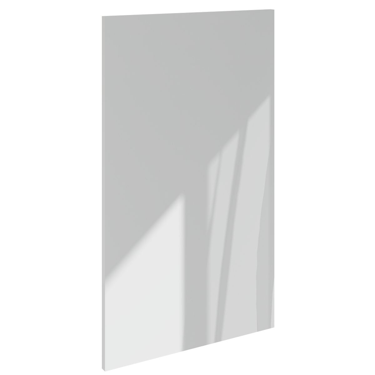 Изображение товара Фасад кухонного шкафа Аша 44.7x76.5 см KONSENSA серебристый глянец