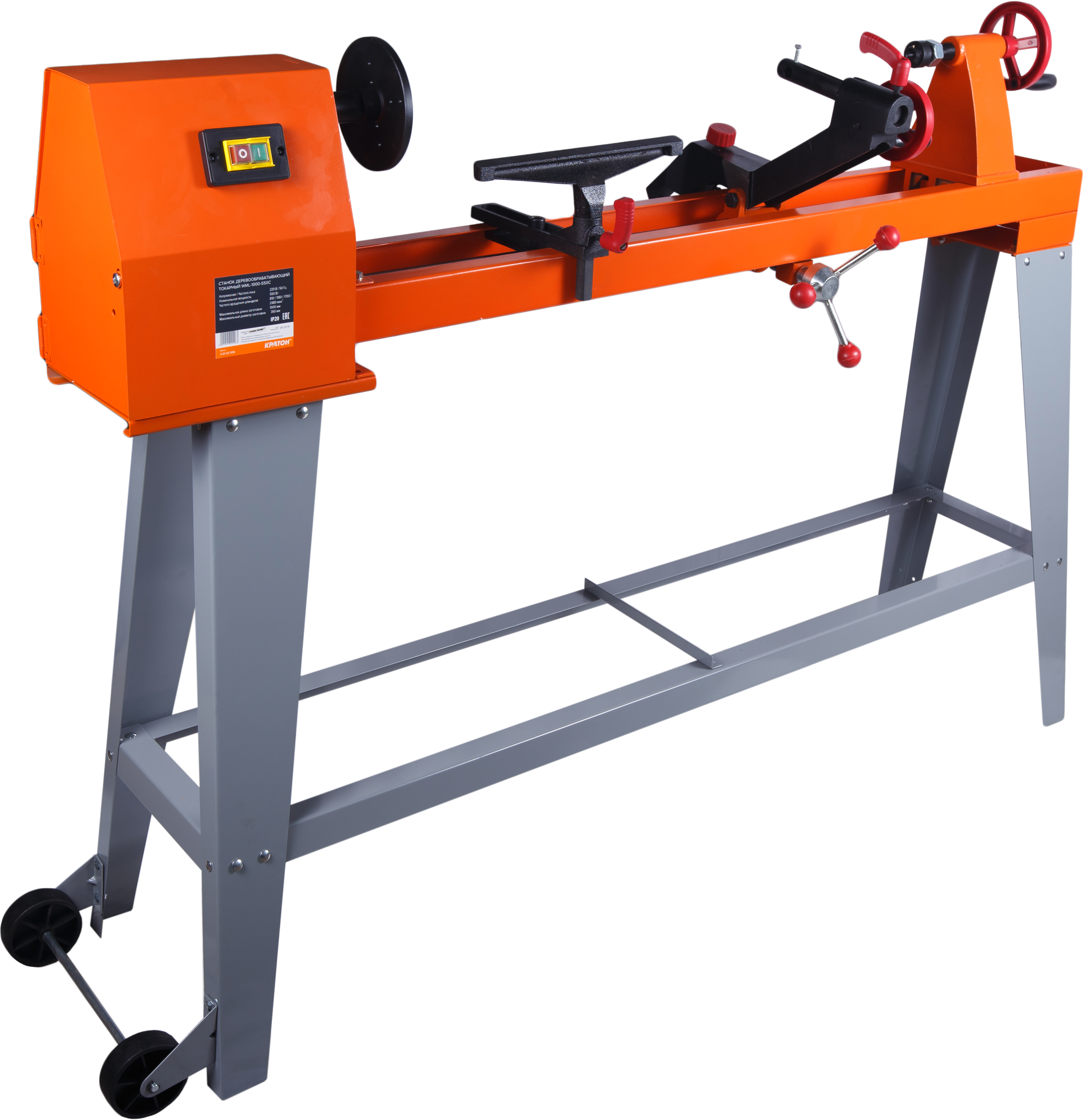 Изображение товара Станок токарный КратонWML-1000-550C, 350 Вт