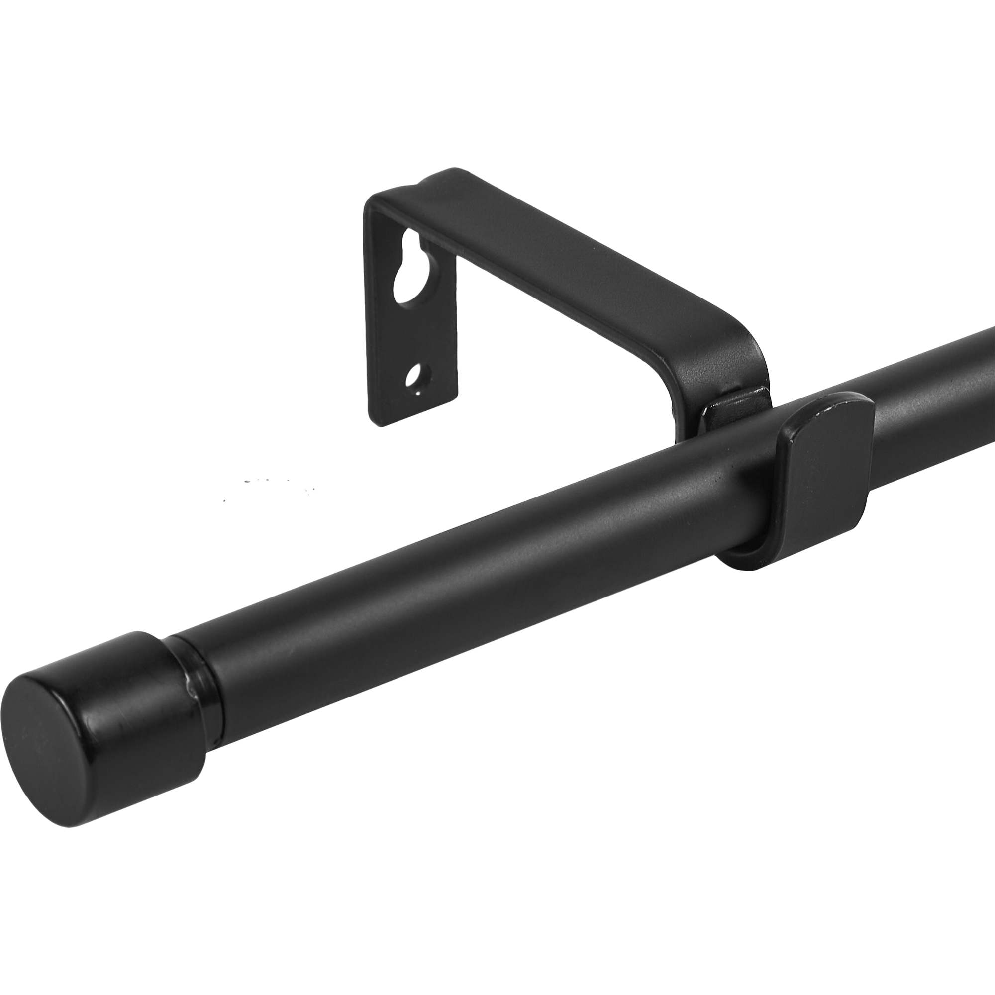 Изображение товара Карниз однорядный раздвижной Цилиндр D13/16 мм 120-210 см металл черный