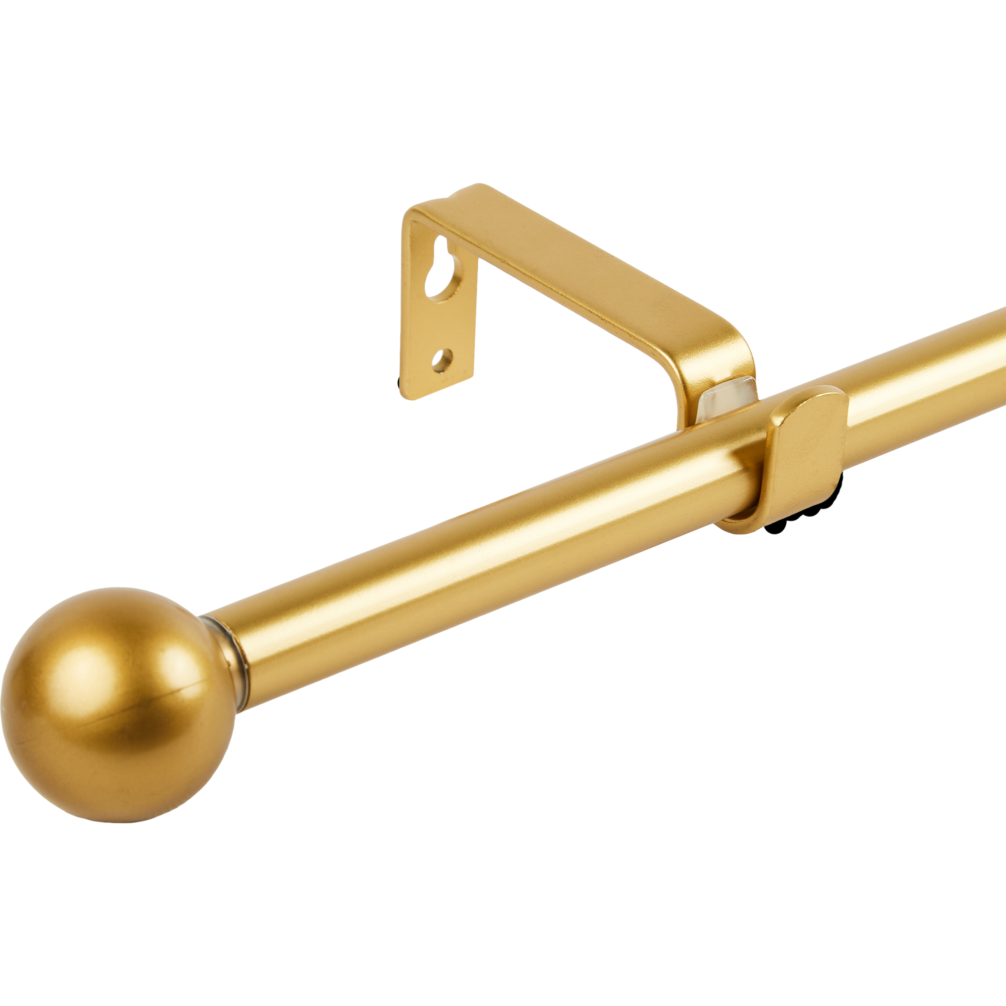 Изображение товара Карниз однорядный Шар d13/16 мм 120-210 см металлический с золотым покрытием