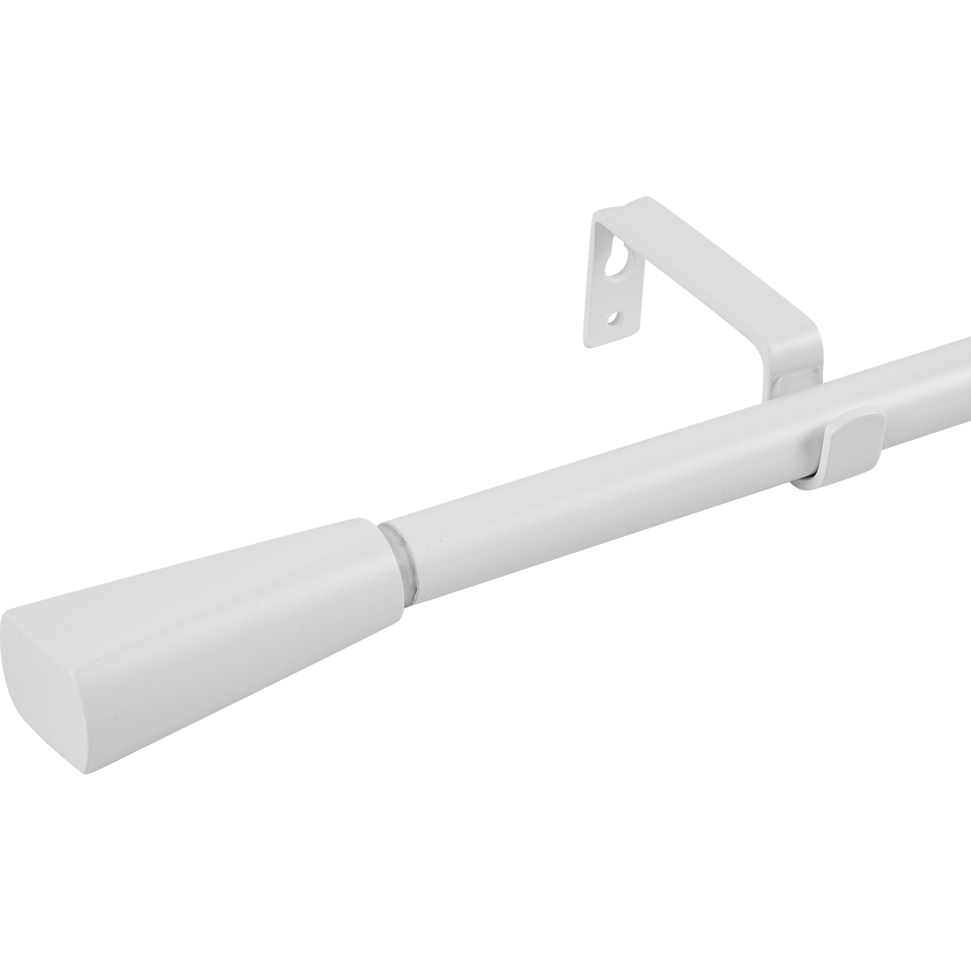 Изображение товара Настенный раздвижной металлический карниз Inspire Грани, белый, 160-300 см