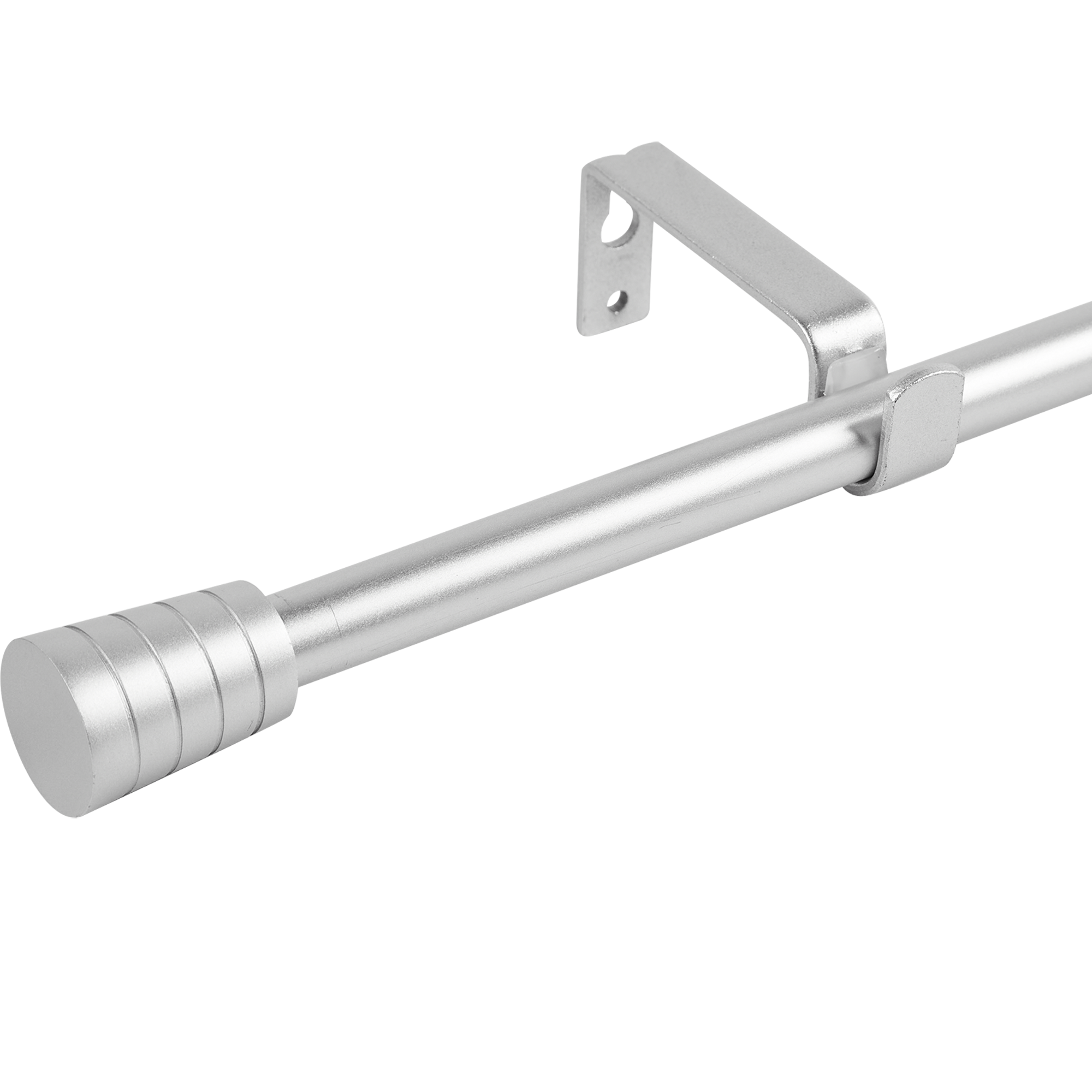 Карниз однорядный раздвижной Pommel 120-210 см металл цвет серебро