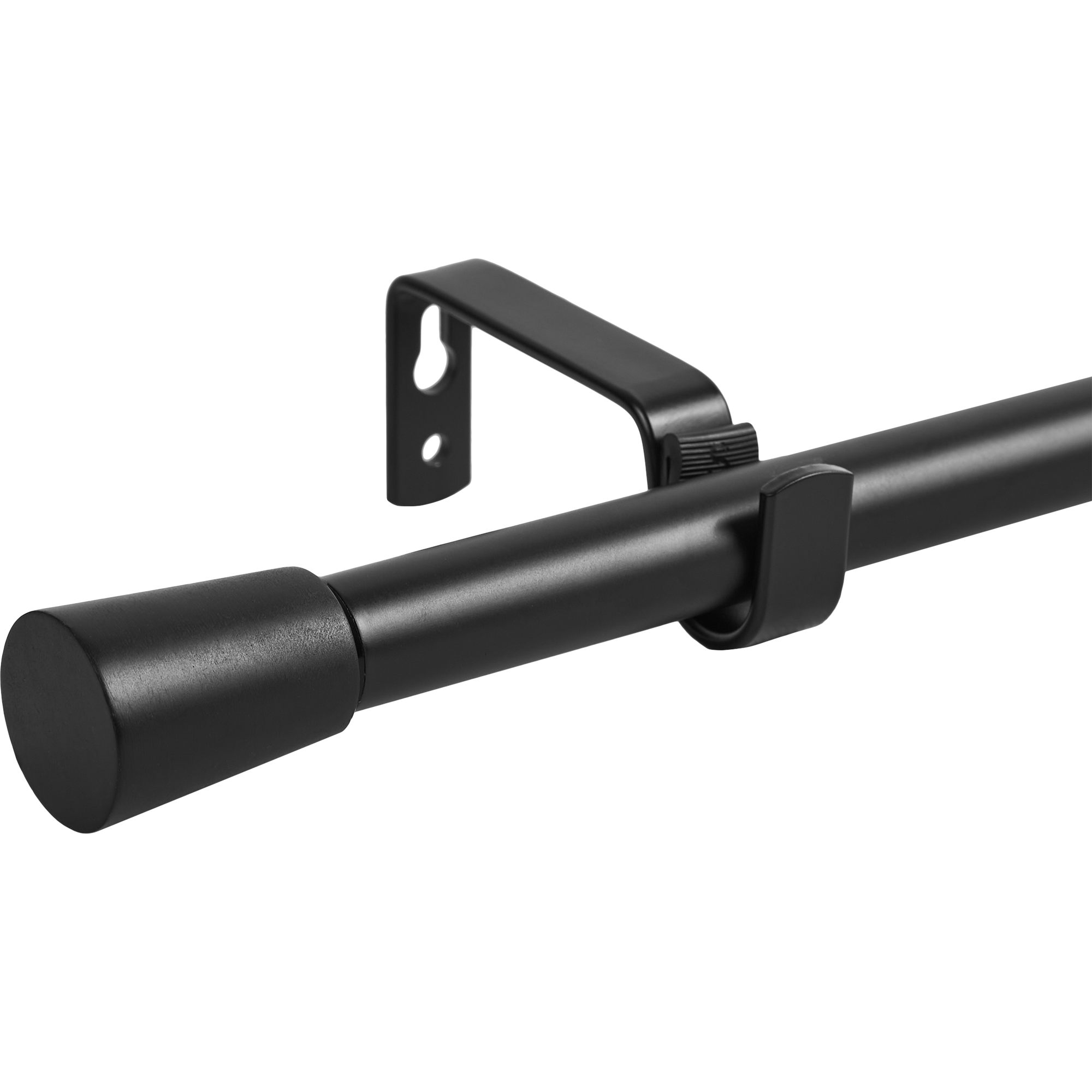 Изображение товара Карниз однорядный раздвижной Pommel 120-210 см металл черный