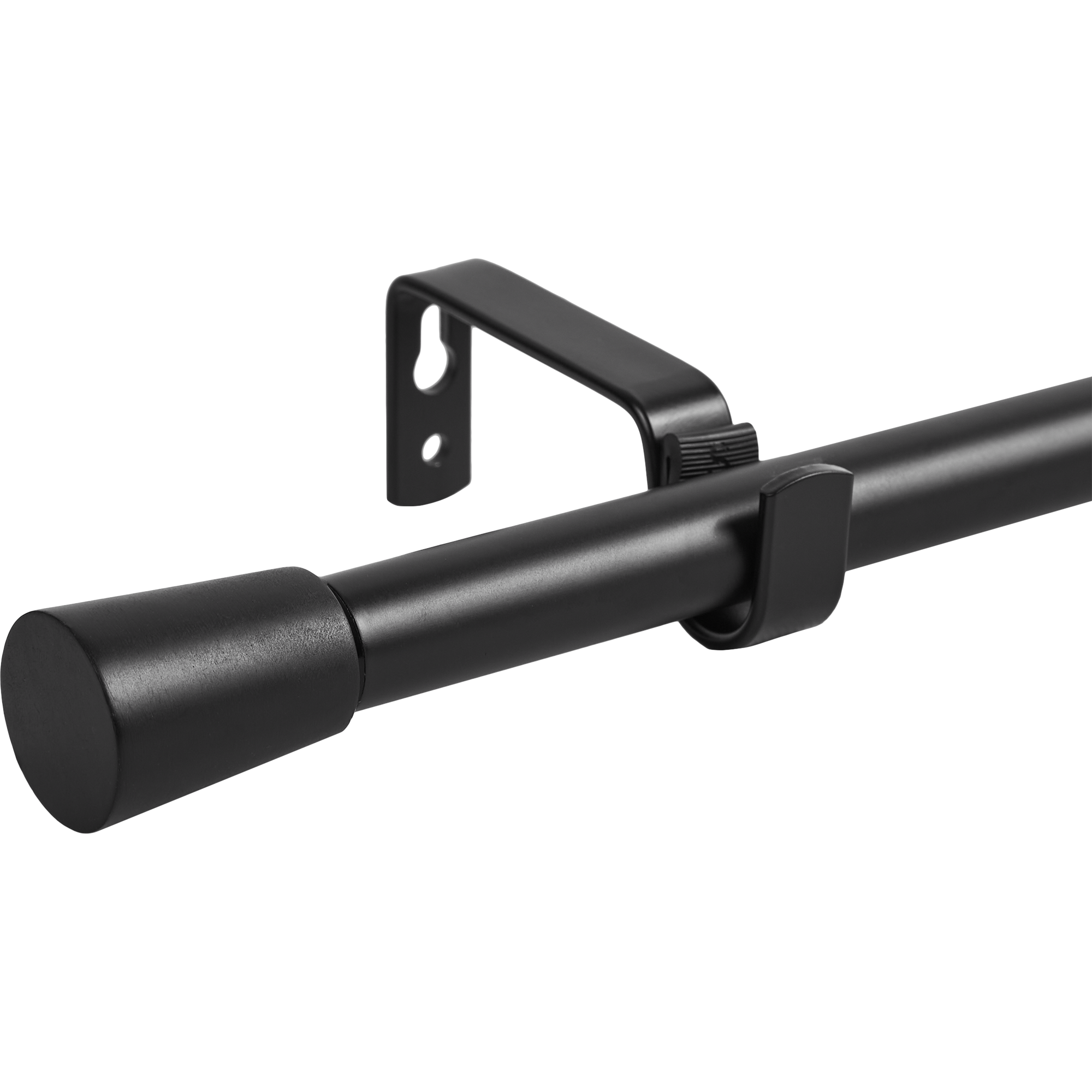 Карниз однорядный раздвижной Pommel 120-210 см металл цвет черный